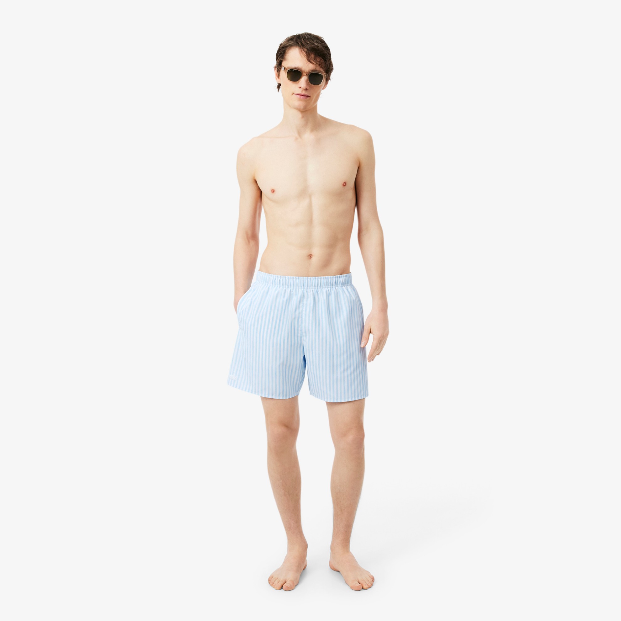 Εικόνα της Ανδρικό Mid Length Stripe Swim Μαγιό