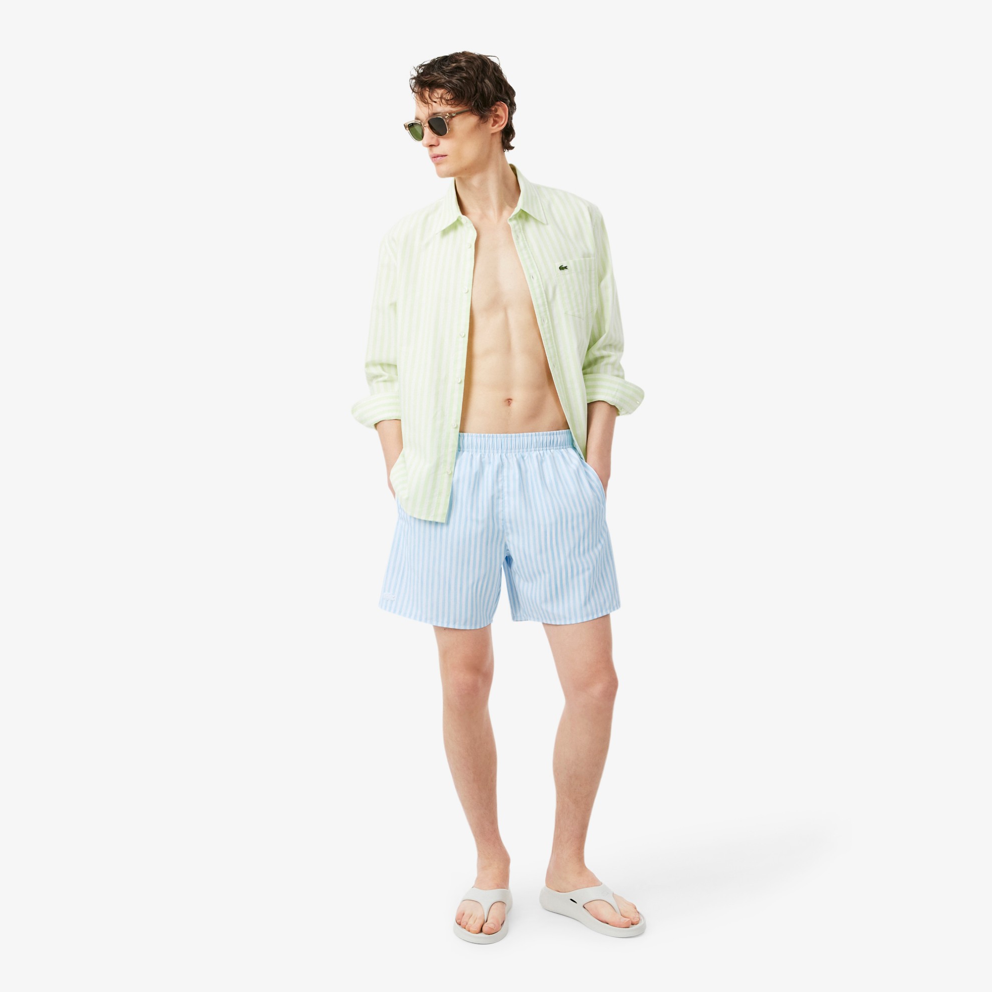 Εικόνα της Ανδρικό Mid Length Stripe Swim Μαγιό