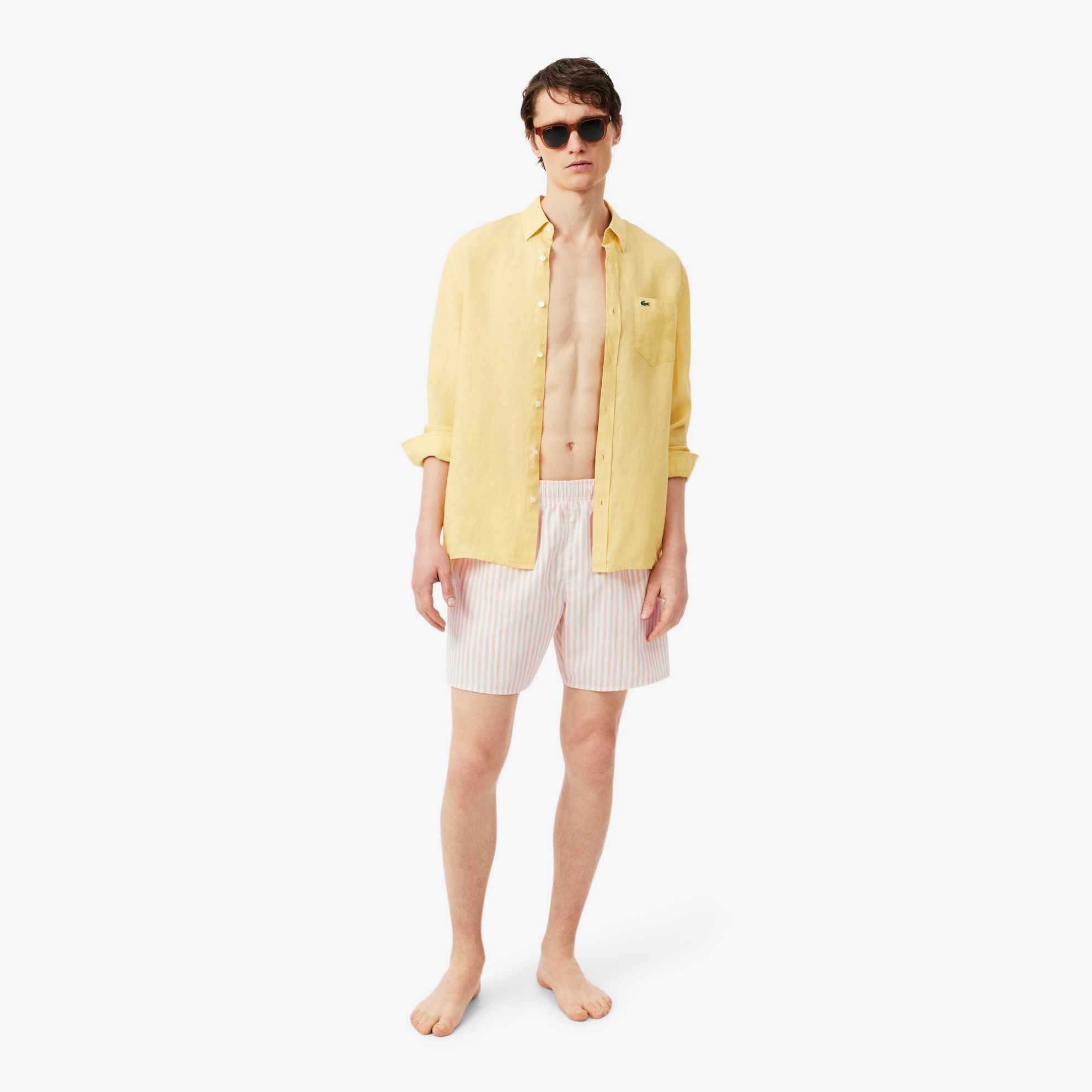 Εικόνα της Ανδρικό Mid Length Stripe Swim Μαγιό