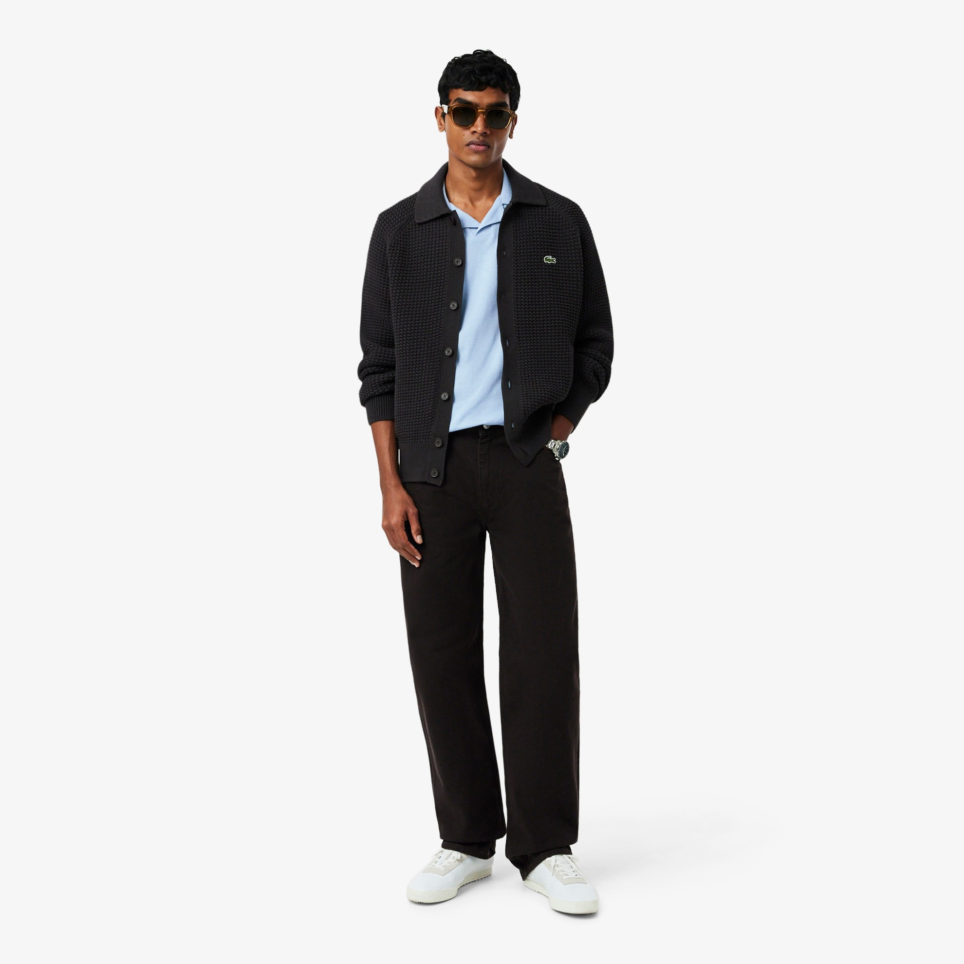 Εικόνα της Ανδρική Cotton-Linen Polo Μπλούζα Classic Fit 