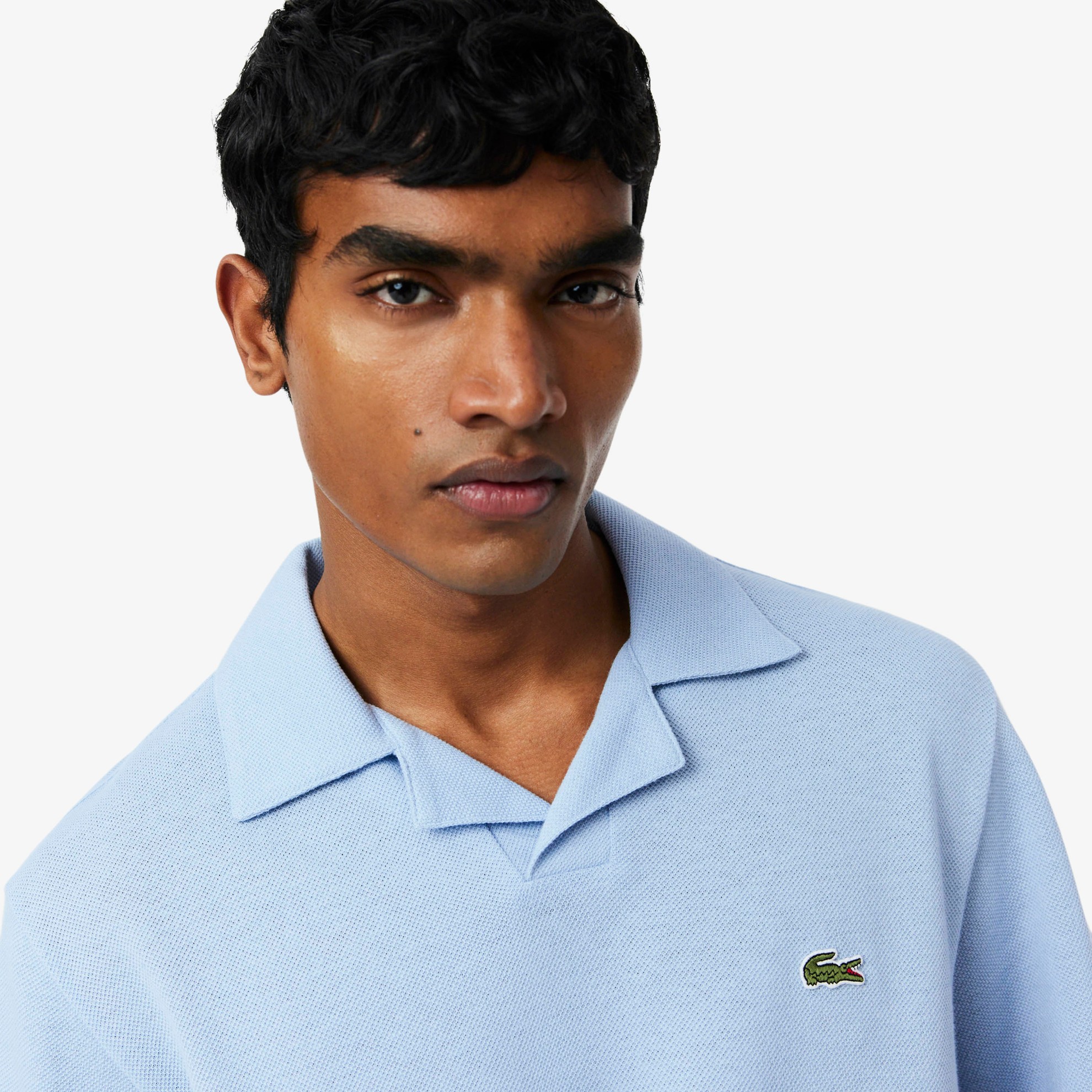 Εικόνα της Ανδρική Cotton-Linen Polo Μπλούζα Classic Fit 