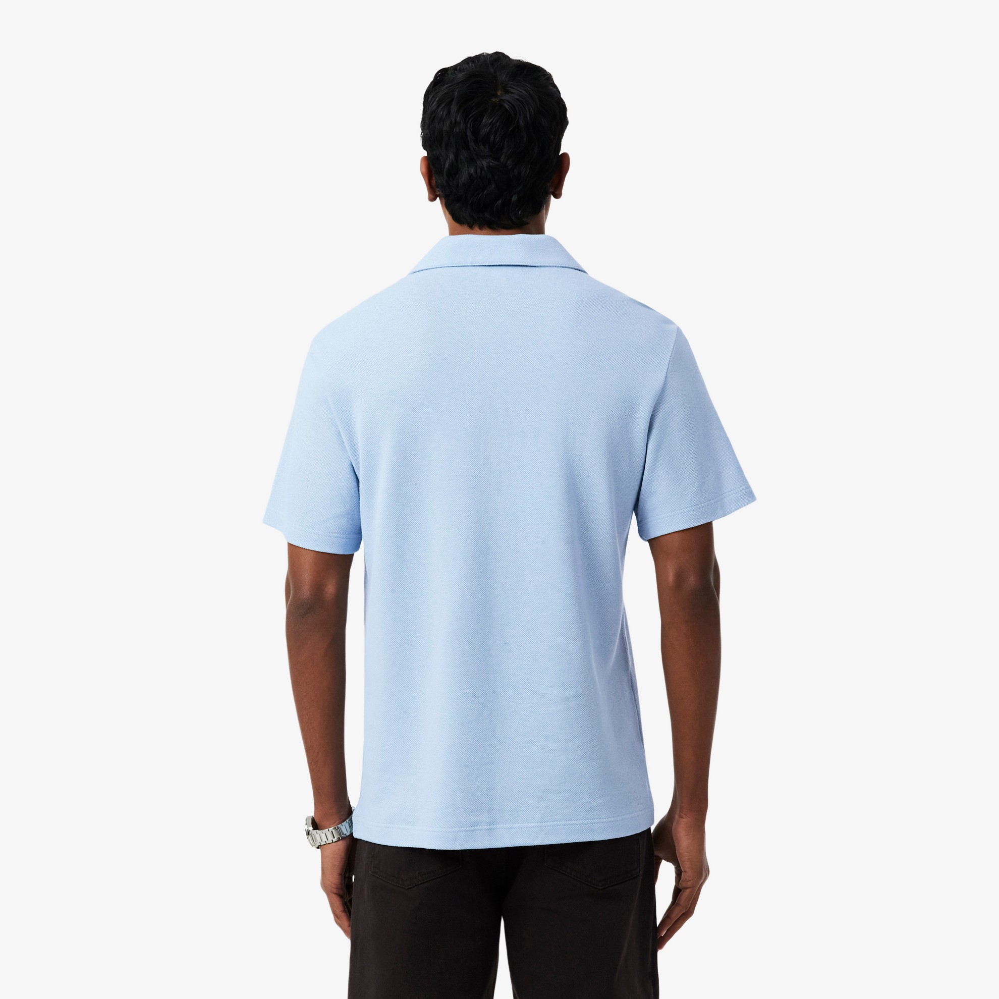 Εικόνα της Ανδρική Cotton-Linen Polo Μπλούζα Classic Fit 