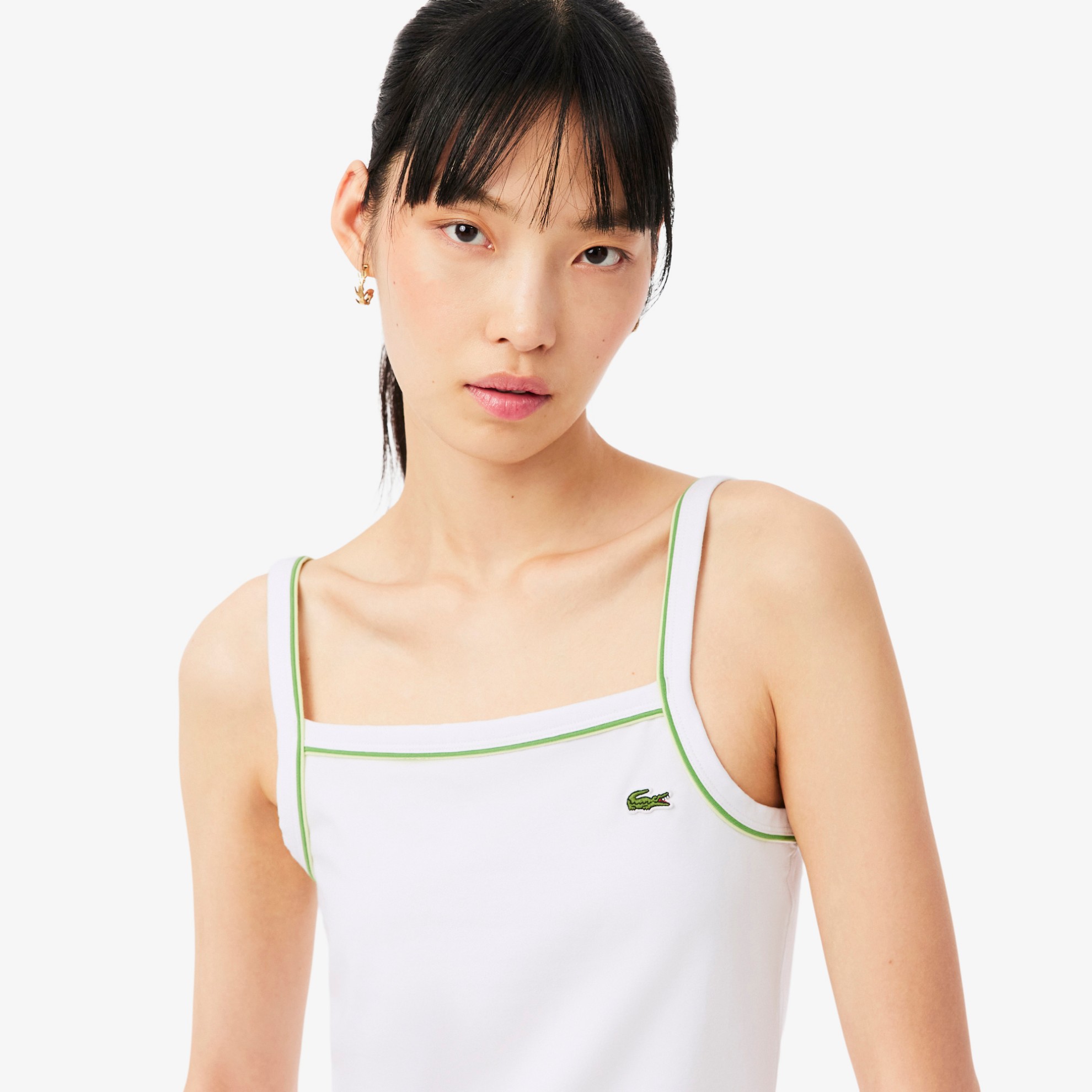 Εικόνα της Γυναικείο Contrast Accent Βαμβακερό Tank Top