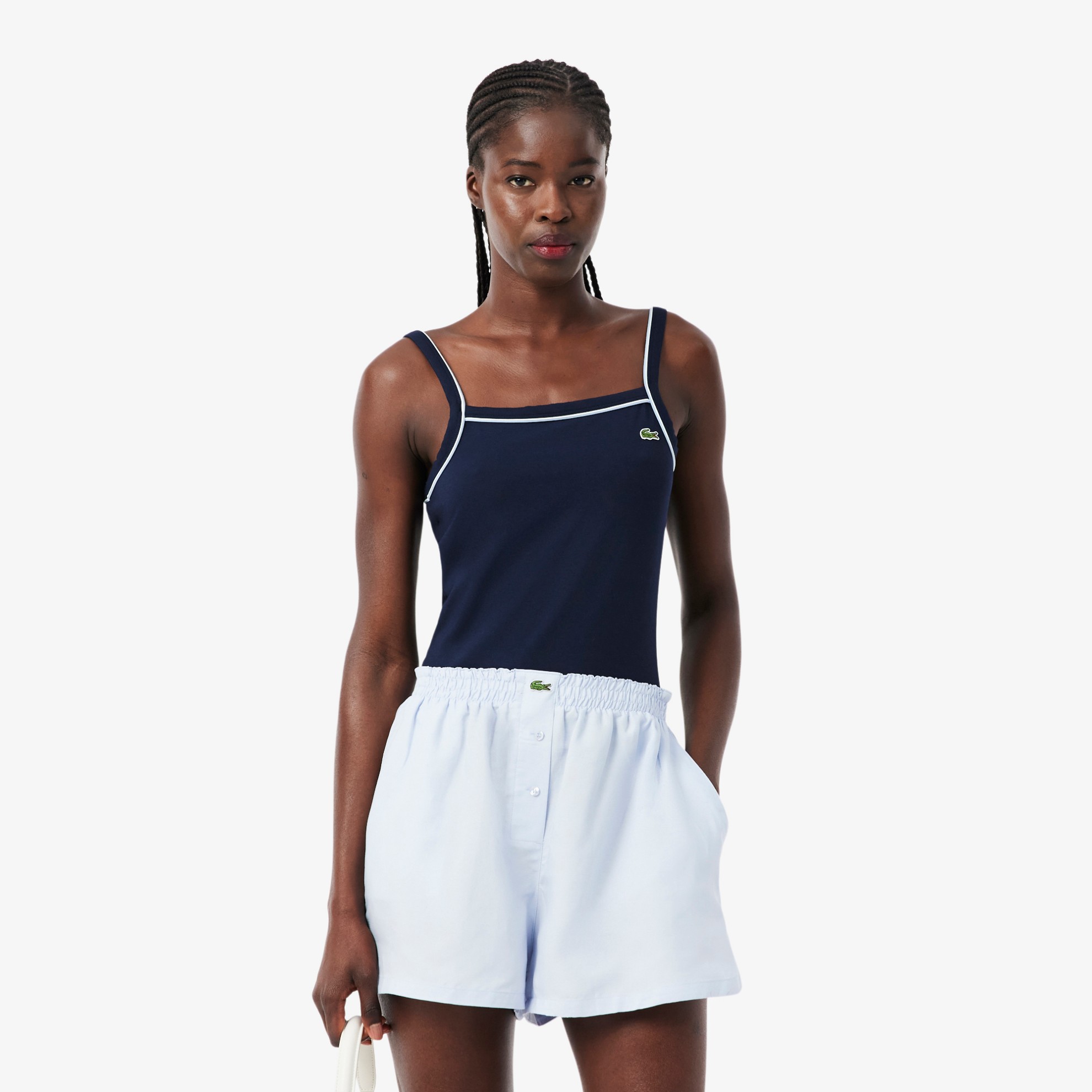 Εικόνα της Γυναικείο Contrast Accent Βαμβακερό Tank Top