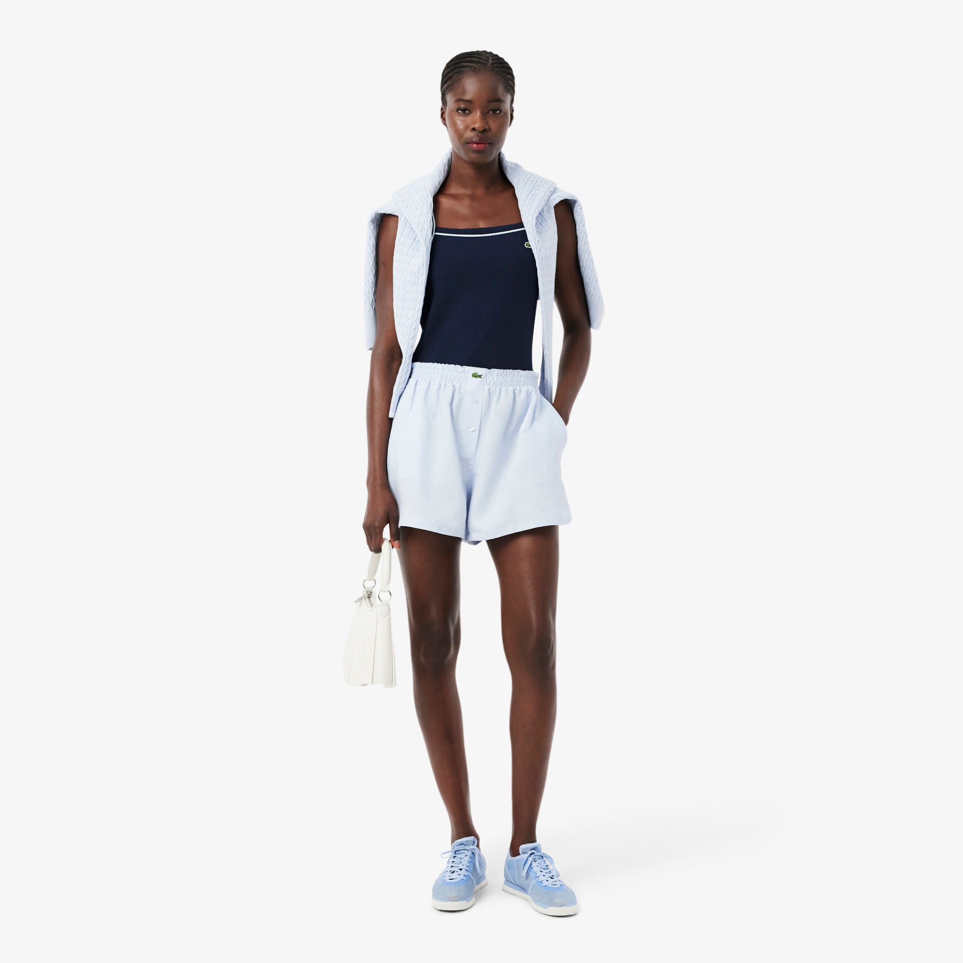 Εικόνα της Γυναικείο Contrast Accent Βαμβακερό Tank Top