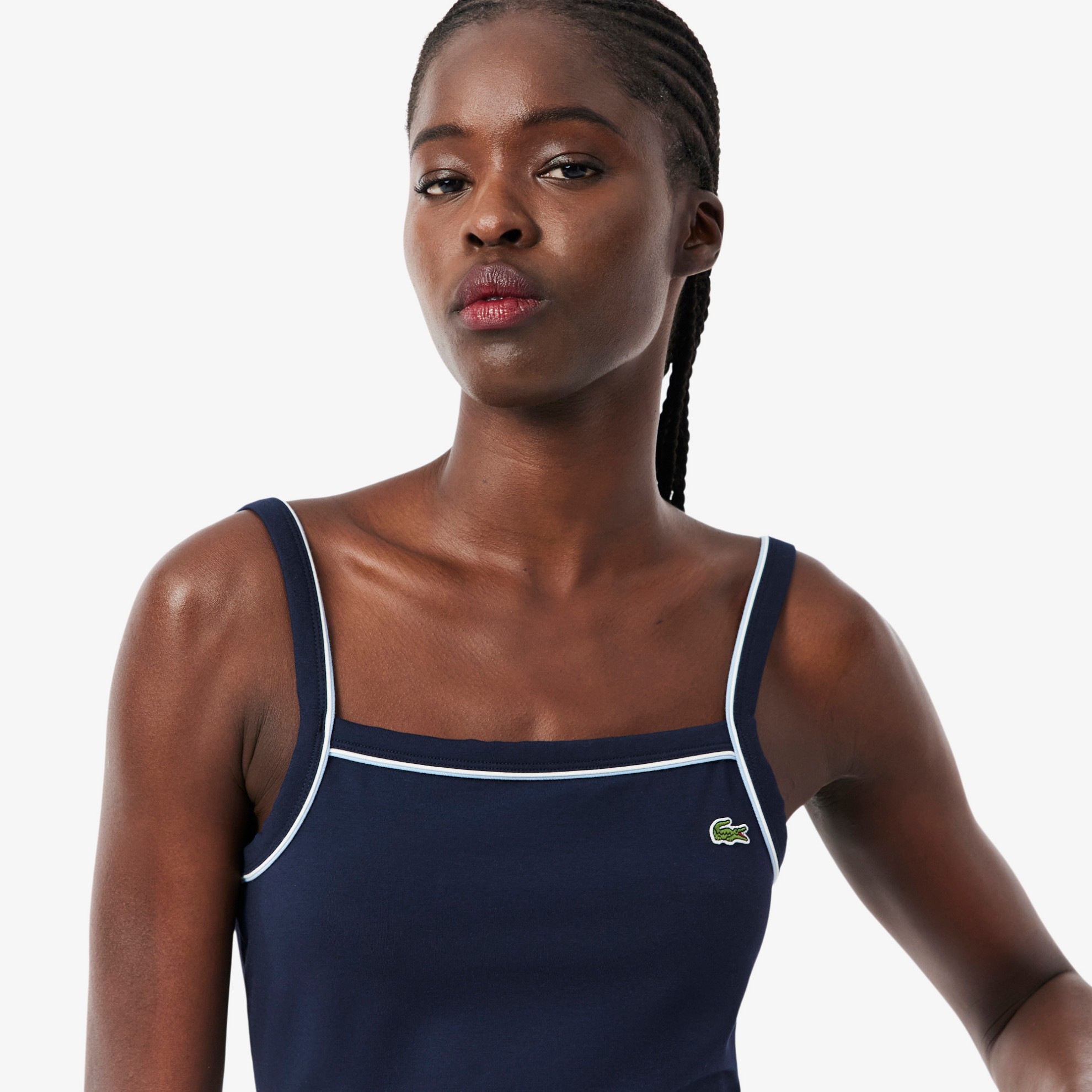 Εικόνα της Γυναικείο Contrast Accent Βαμβακερό Tank Top