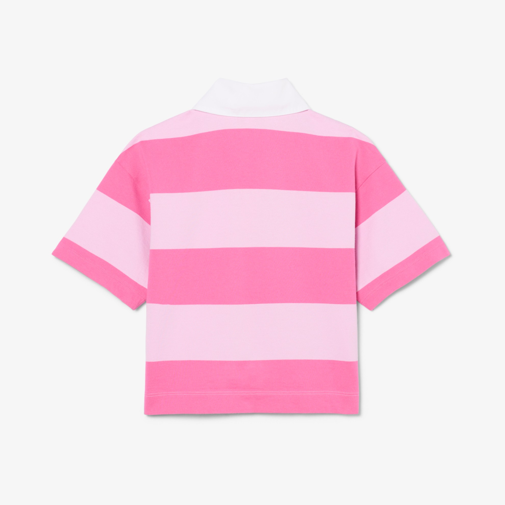 Εικόνα της Παιδική Oversized Striped Cotton Rugby Polo Μπλούζα 