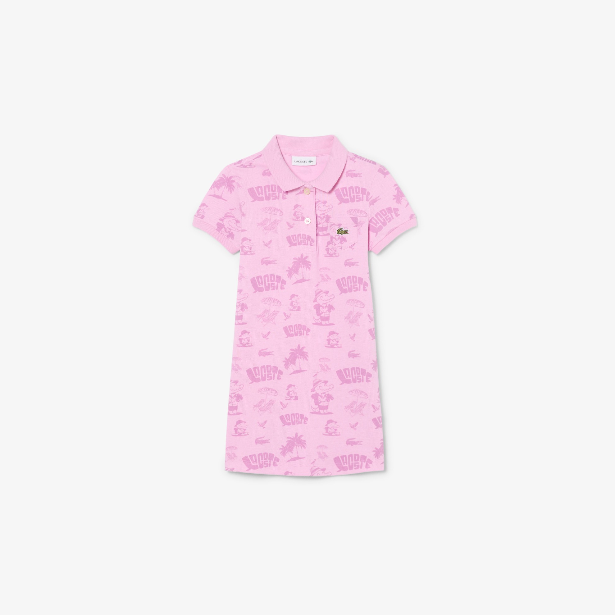 Εικόνα της Παιδικό Print Piqué Polo Φόρεμα 