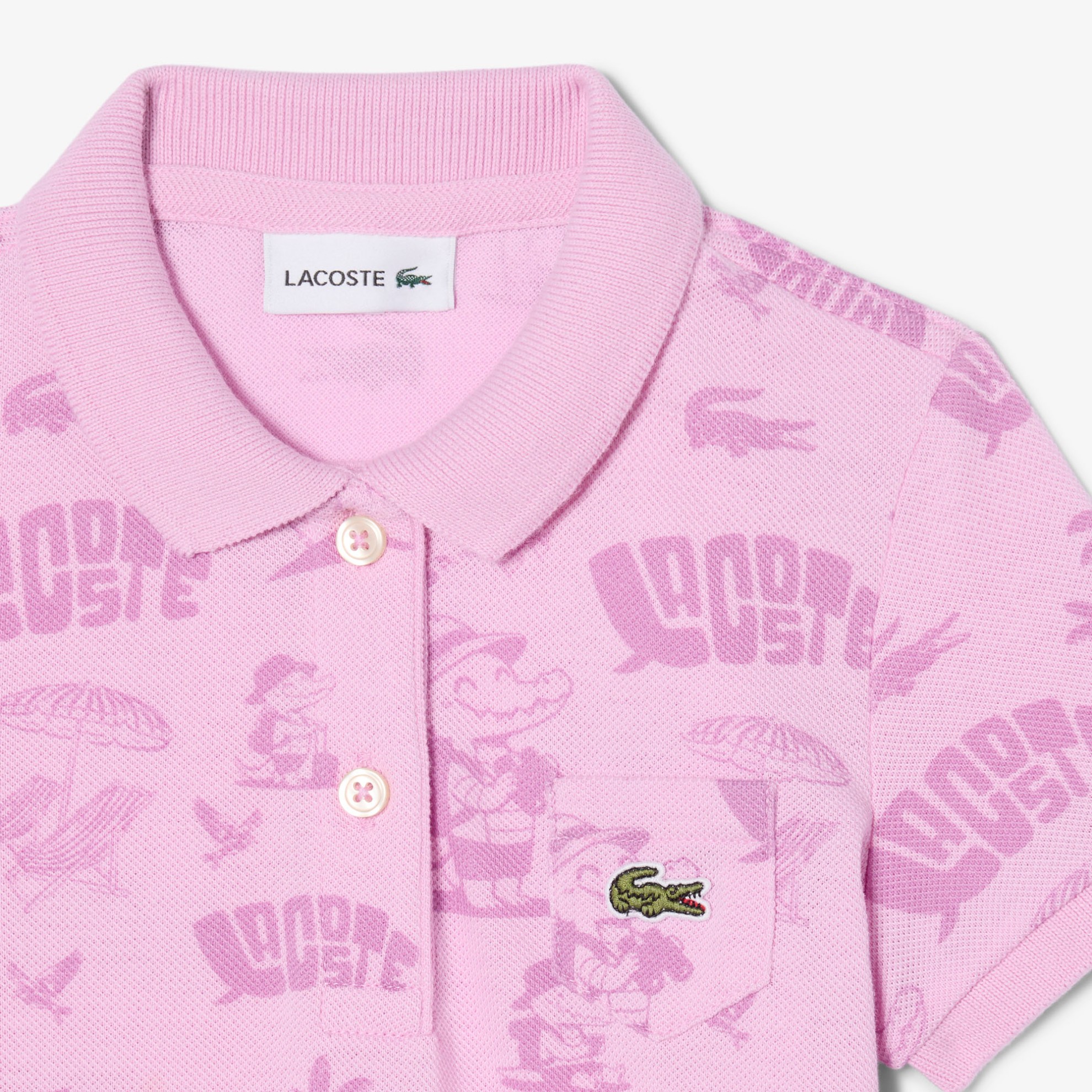 Εικόνα της Παιδικό Print Piqué Polo Φόρεμα 