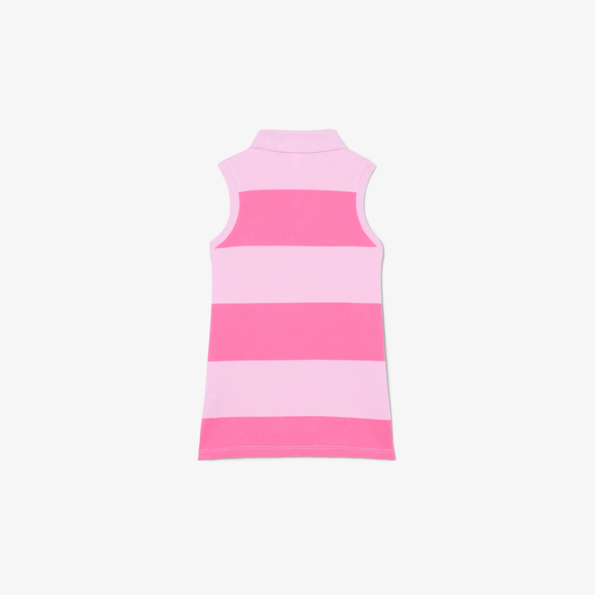 Εικόνα της Παιδικό Αμάνικο Striped Petit Piqué Polo Φόρεμα 