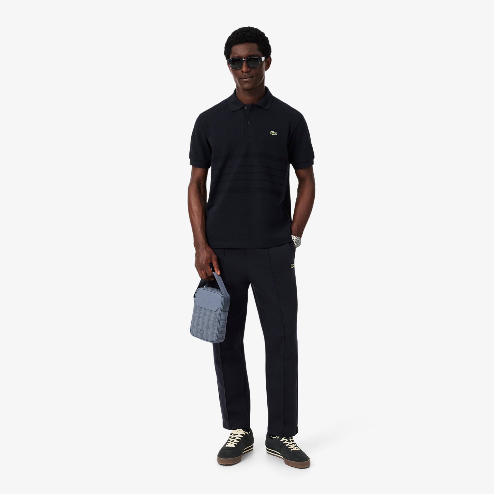 Εικόνα της Ανδρική The Blend Monogram Print Vertical Τσάντα Ώμου