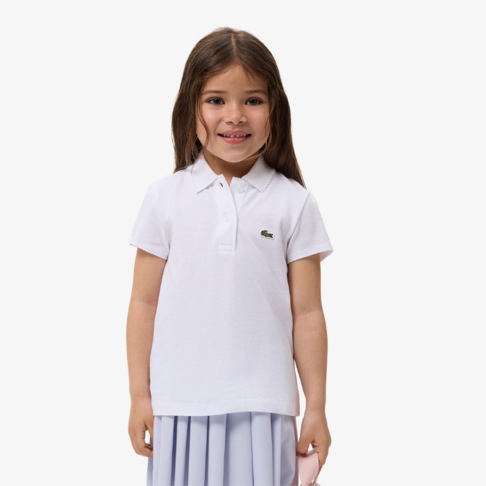Εικόνα της Παιδική Scalloped Collar Piqué Polo Μπλούζα
