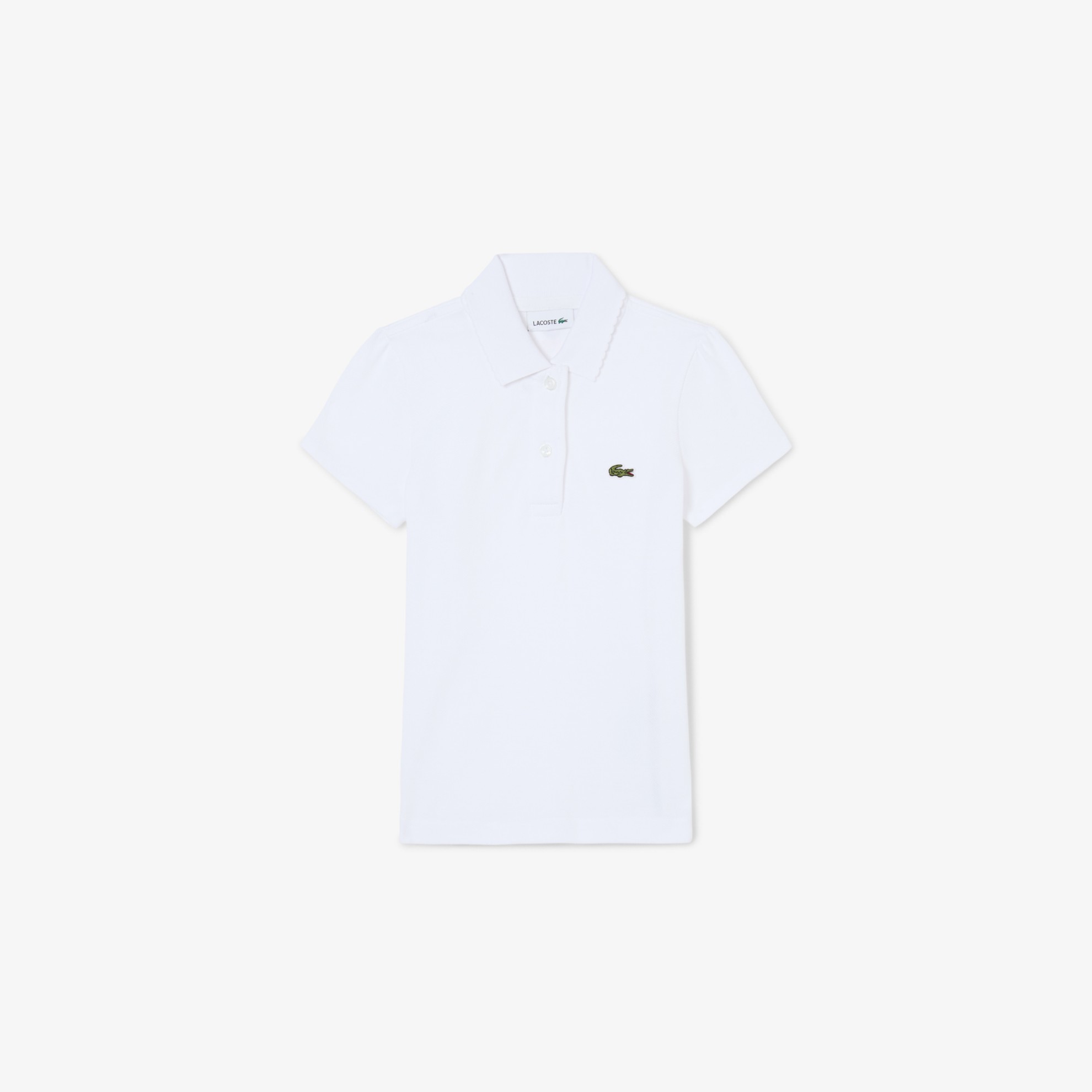 Εικόνα της Παιδική Scalloped Collar Piqué Polo Μπλούζα