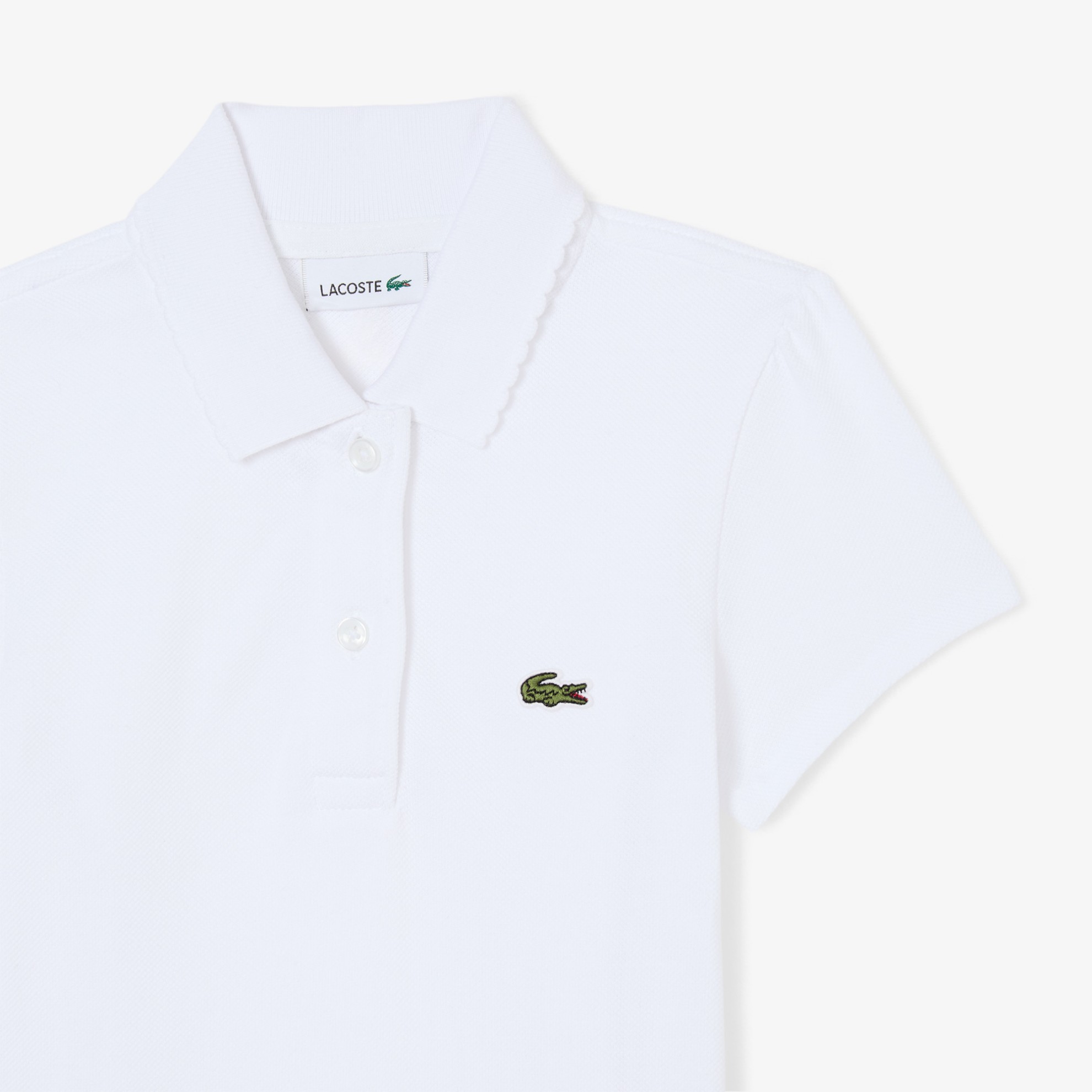 Εικόνα της Παιδική Scalloped Collar Piqué Polo Μπλούζα