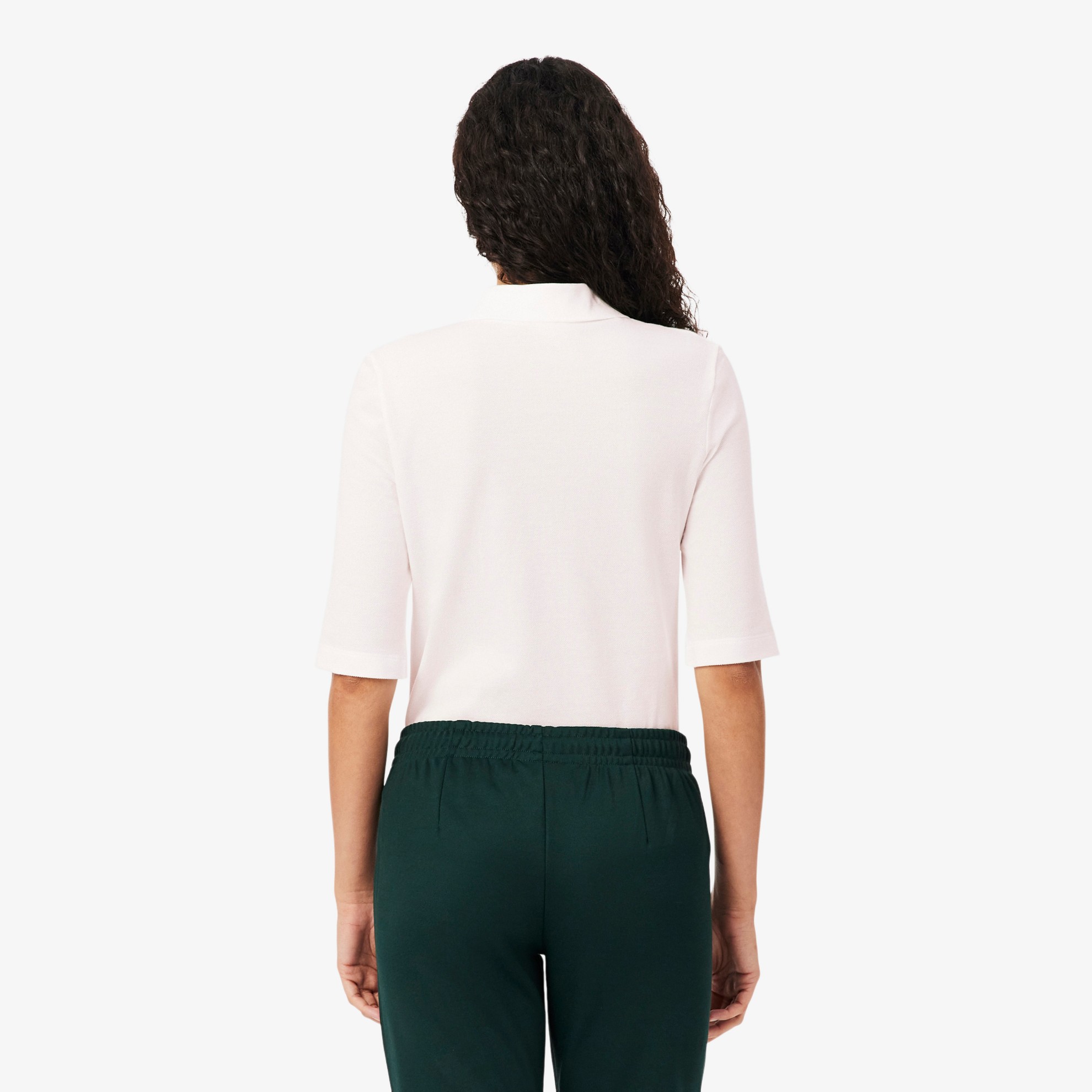 Εικόνα της Γυναικεία Supple Cotton Polo Μπλούζα Slim Fit