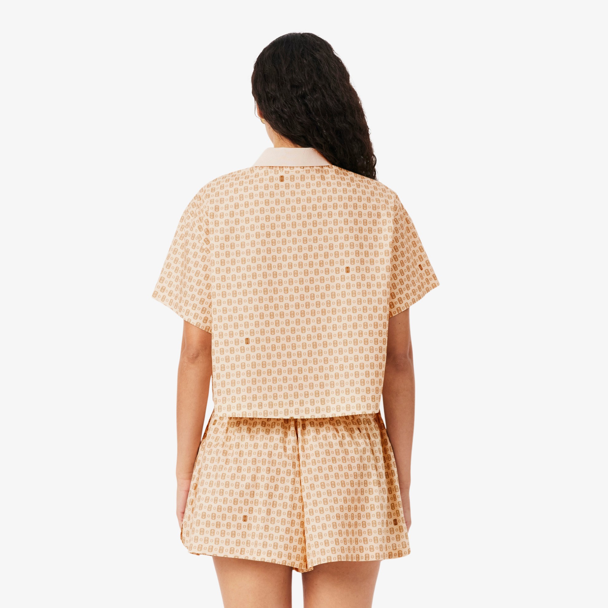 Εικόνα της Γυναικεία Oversized Tennis Print Polo Μπλούζα