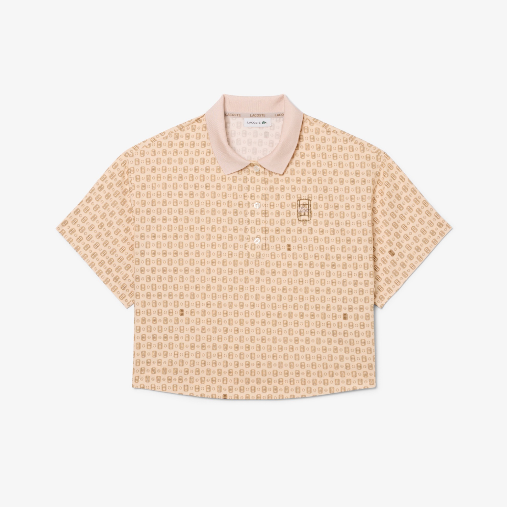 Εικόνα της Γυναικεία Oversized Tennis Print Polo Μπλούζα