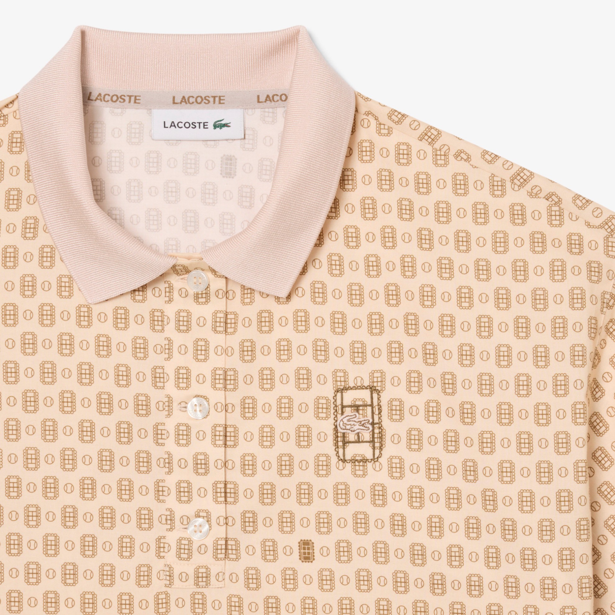 Εικόνα της Γυναικεία Oversized Tennis Print Polo Μπλούζα