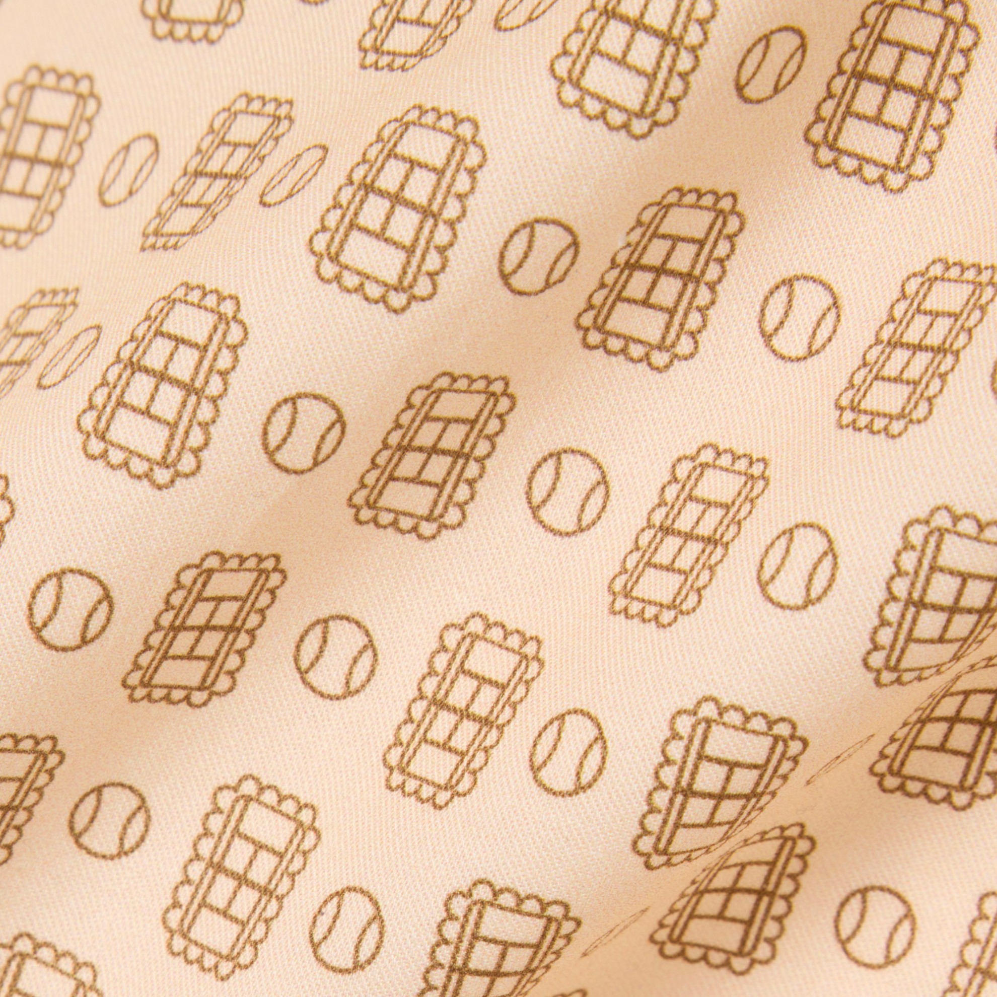 Εικόνα της Γυναικεία Oversized Tennis Print Polo Μπλούζα