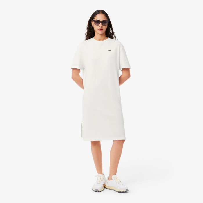 Εικόνα της Oversized Cotton T-Shirt Φόρεμα 