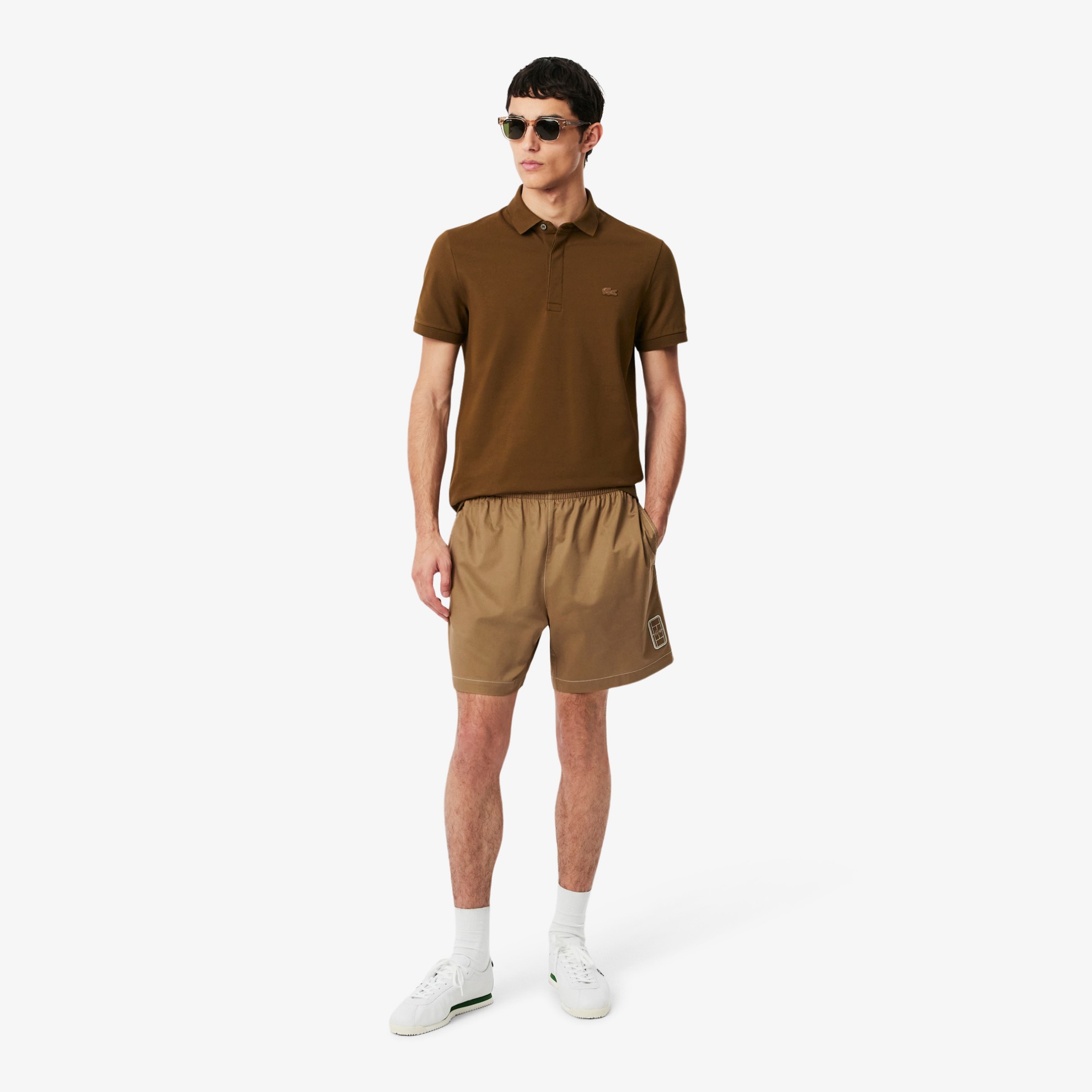 Εικόνα της Ανδρικό Relaxed Fit Cotton Twill Σορτς 