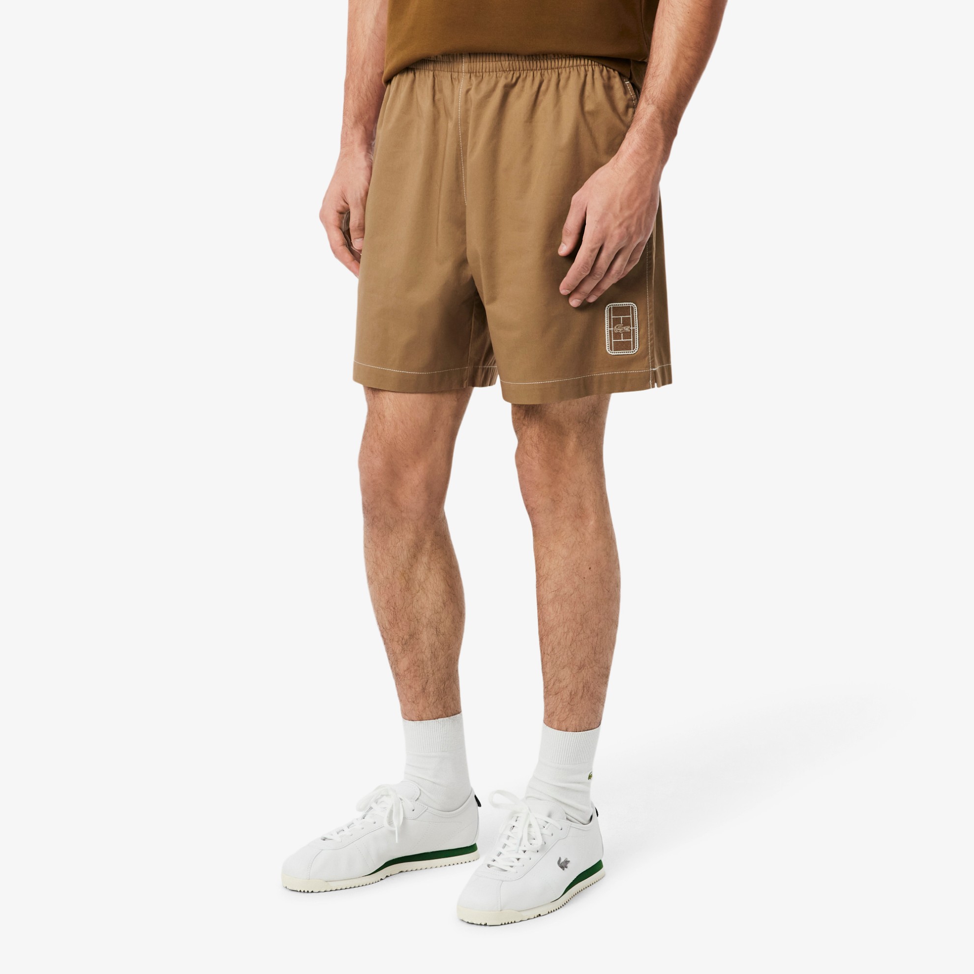 Εικόνα της Ανδρικό Relaxed Fit Cotton Twill Σορτς 