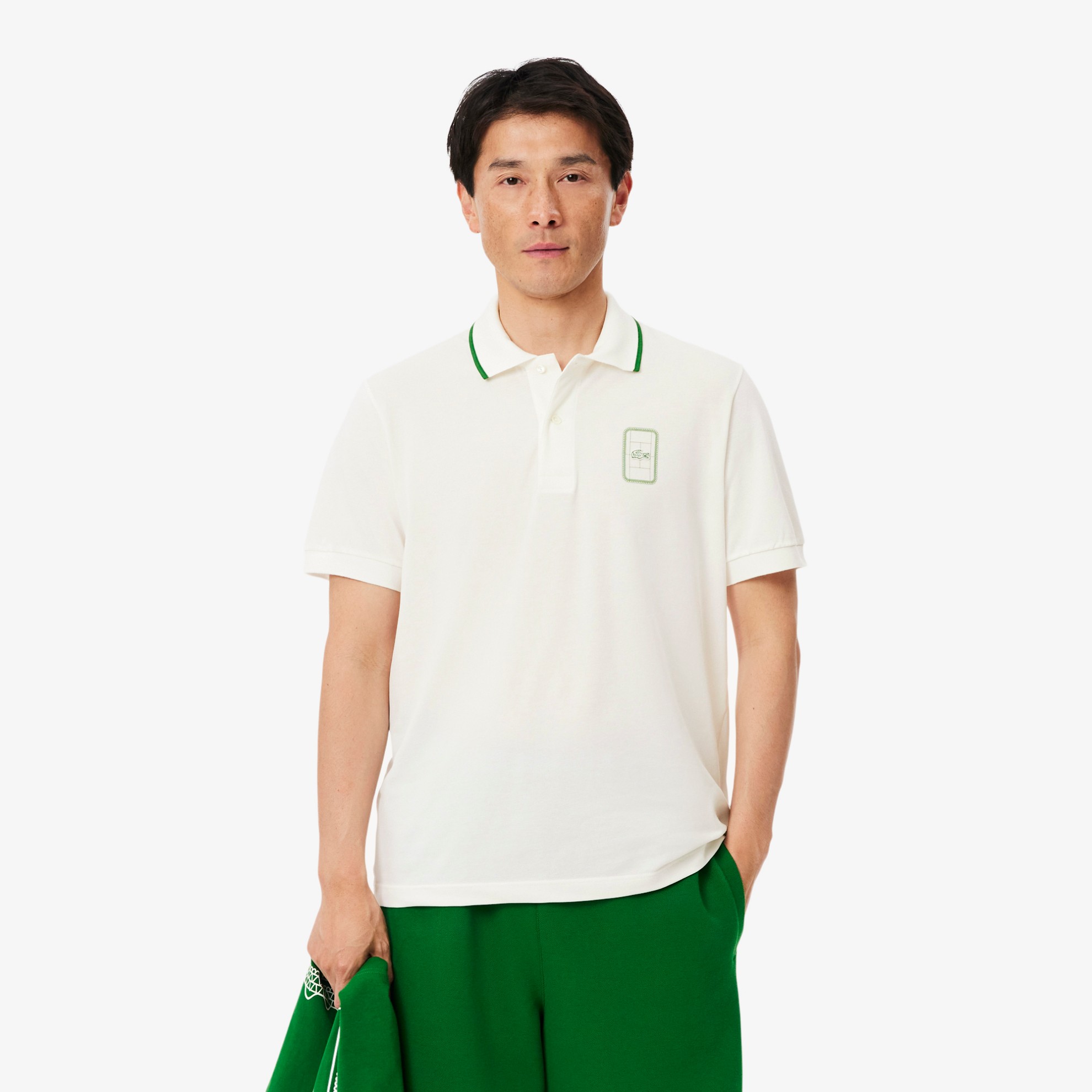 Εικόνα της Ανδρική Printed Piqué Polo Μπλούζα Classic Fit 