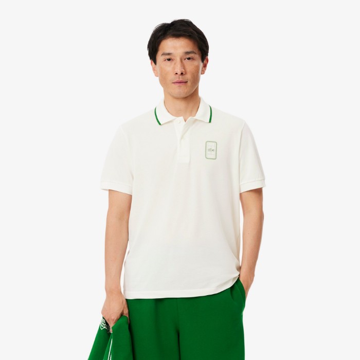 Εικόνα της Ανδρική Printed Piqué Polo Μπλούζα Classic Fit 