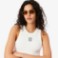 Εικόνα της Γυναικείο Badge Accent Rib Knit Tank Top Slim Fit 
