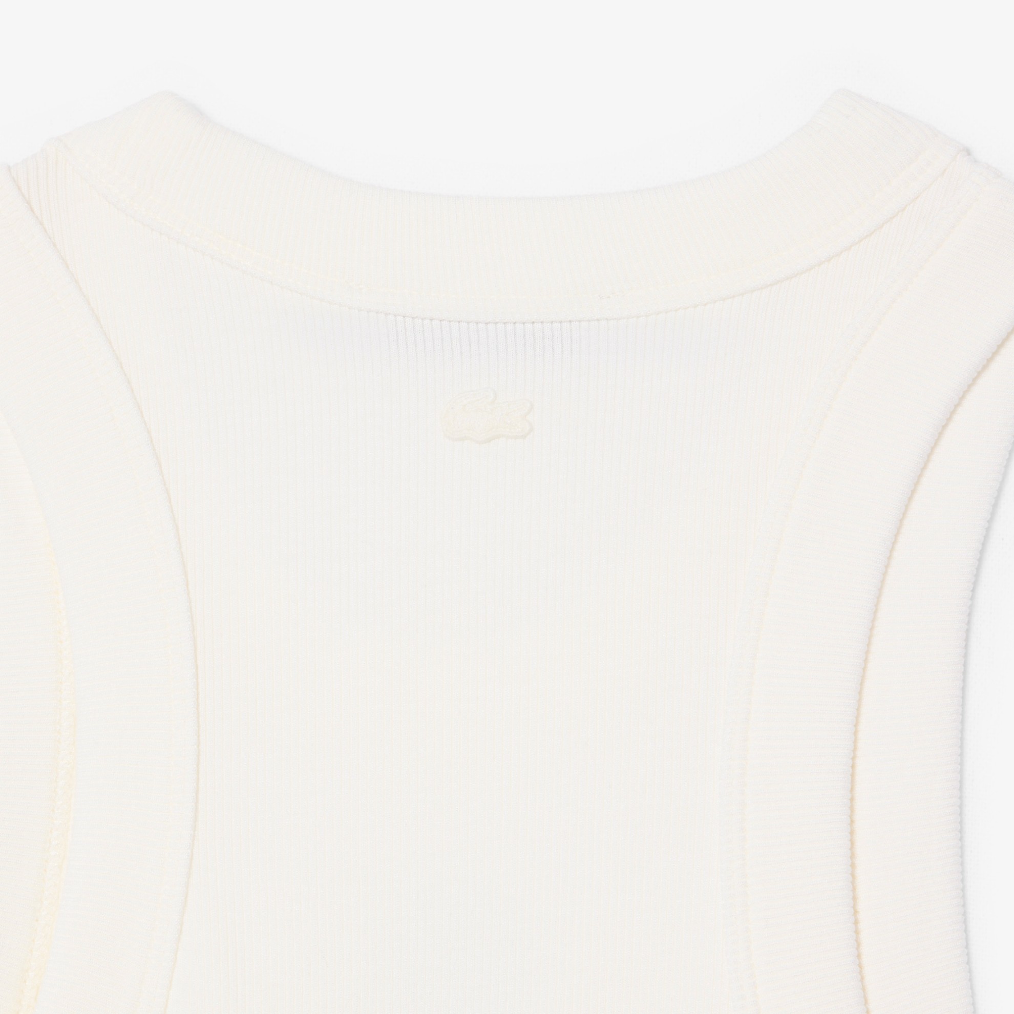 Εικόνα της Γυναικείο Badge Accent Rib Knit Tank Top Slim Fit 