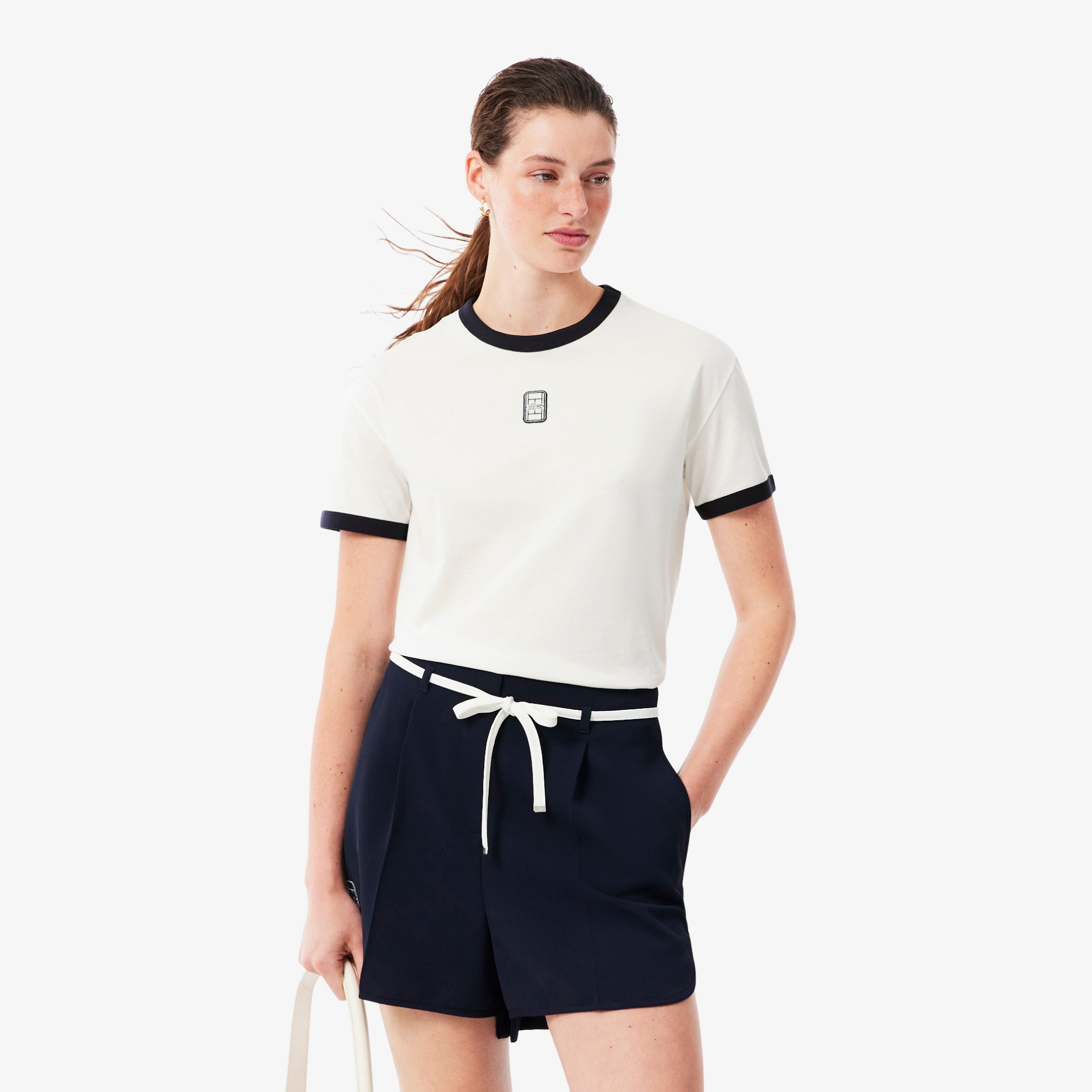 Εικόνα της Γυναικείο Embroidered Badge Jersey T-shirt