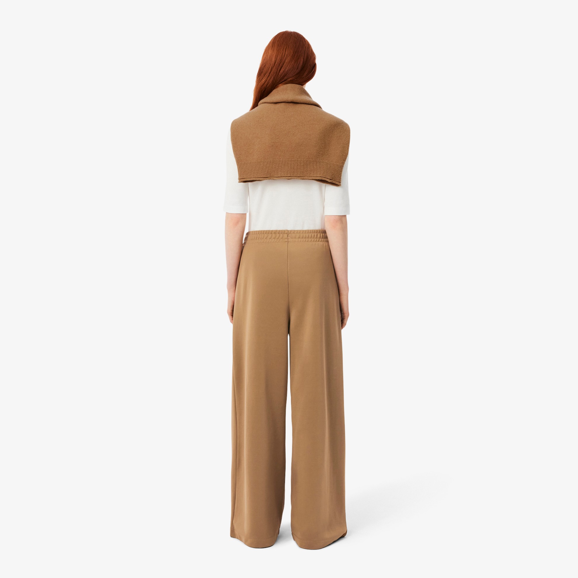 Εικόνα της Γυναικείο Pleat Front Piqué Παντελόνι Φόρμας 