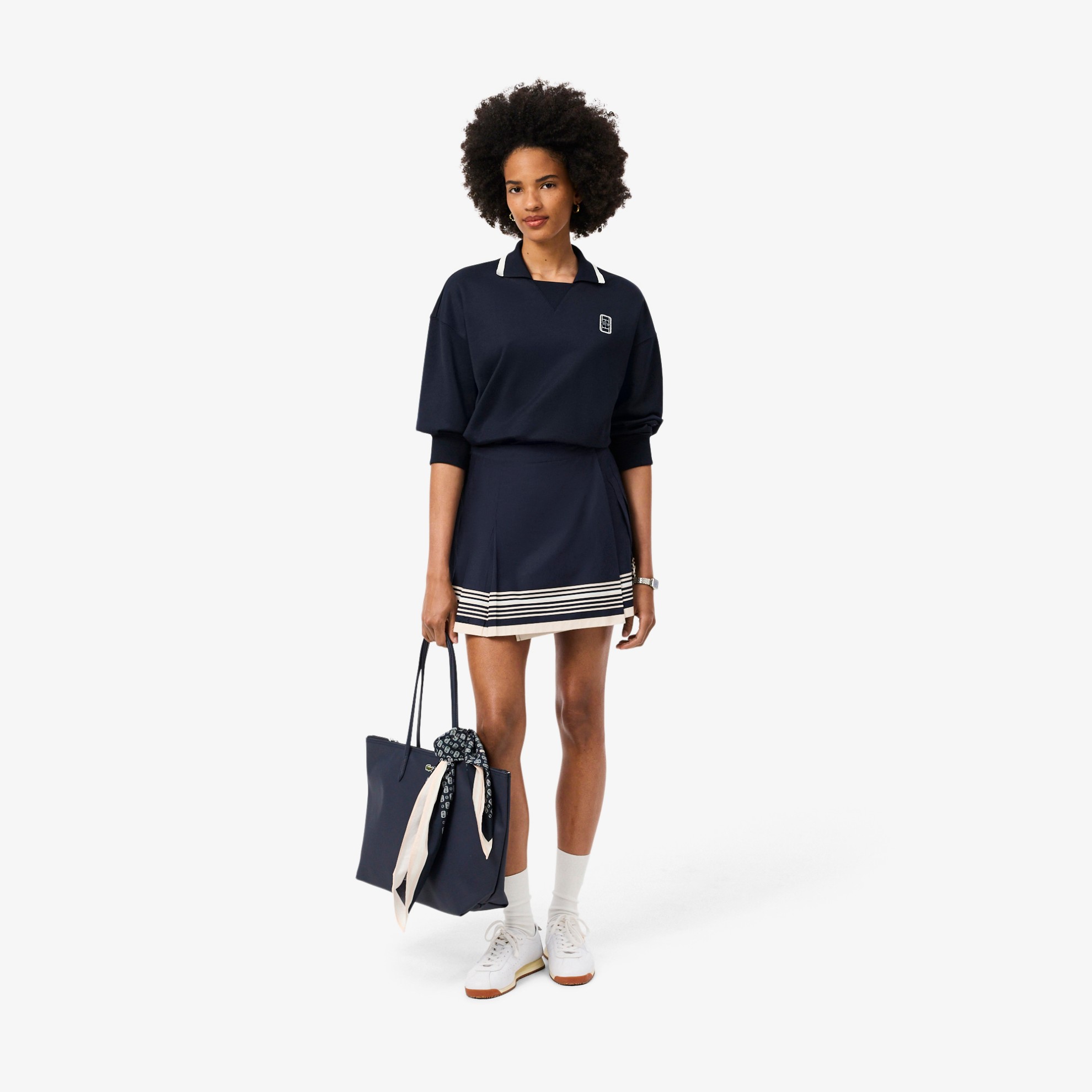 Εικόνα της Γυναικεία Κοντή Pleated Wrap Φούστα 
