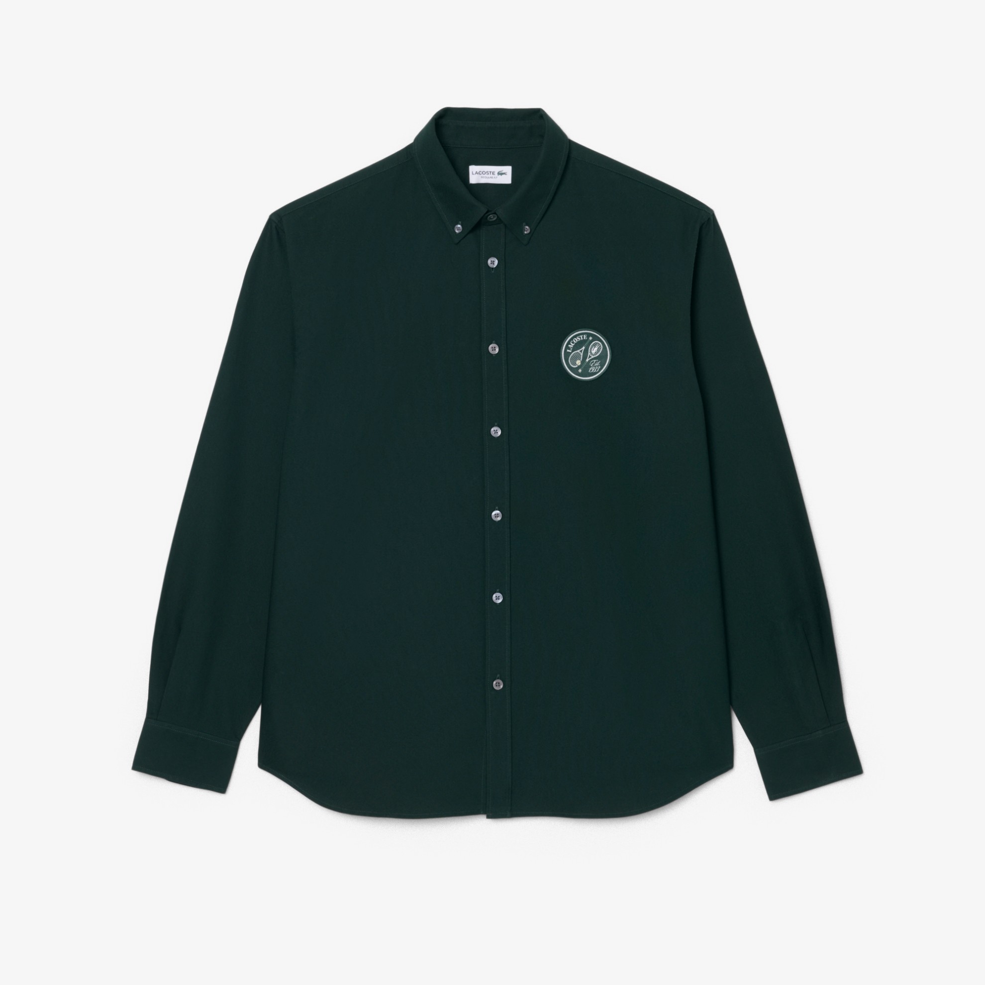 Εικόνα της Ανδρικό Badge Accent Oxford Πουκάμισο Regular Fit 