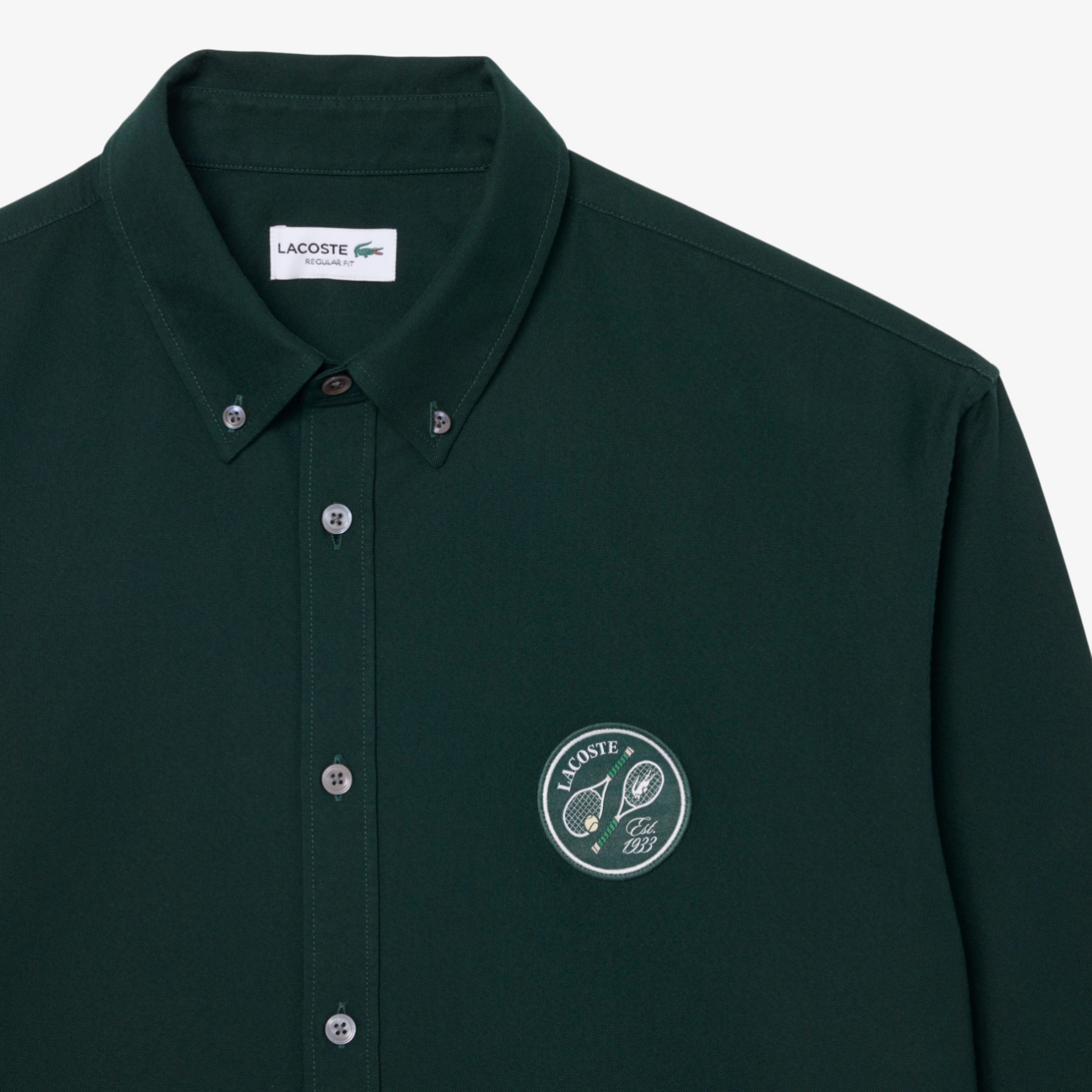 Εικόνα της Ανδρικό Badge Accent Oxford Πουκάμισο Regular Fit 
