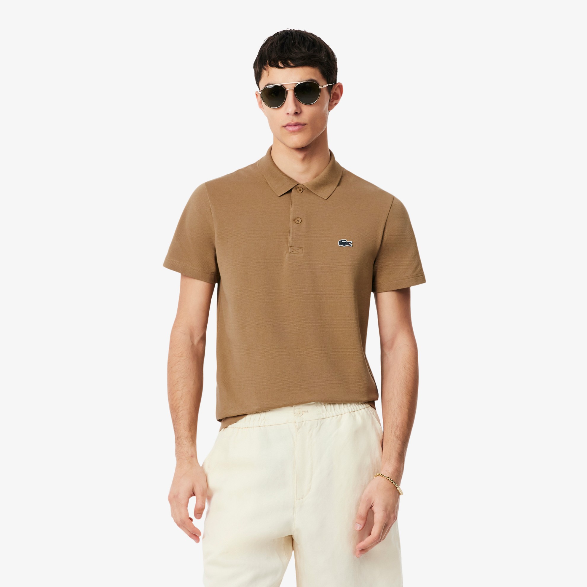 Εικόνα της Ανδρική Cotton Blend Polo Μπλούζα Regular Fit 