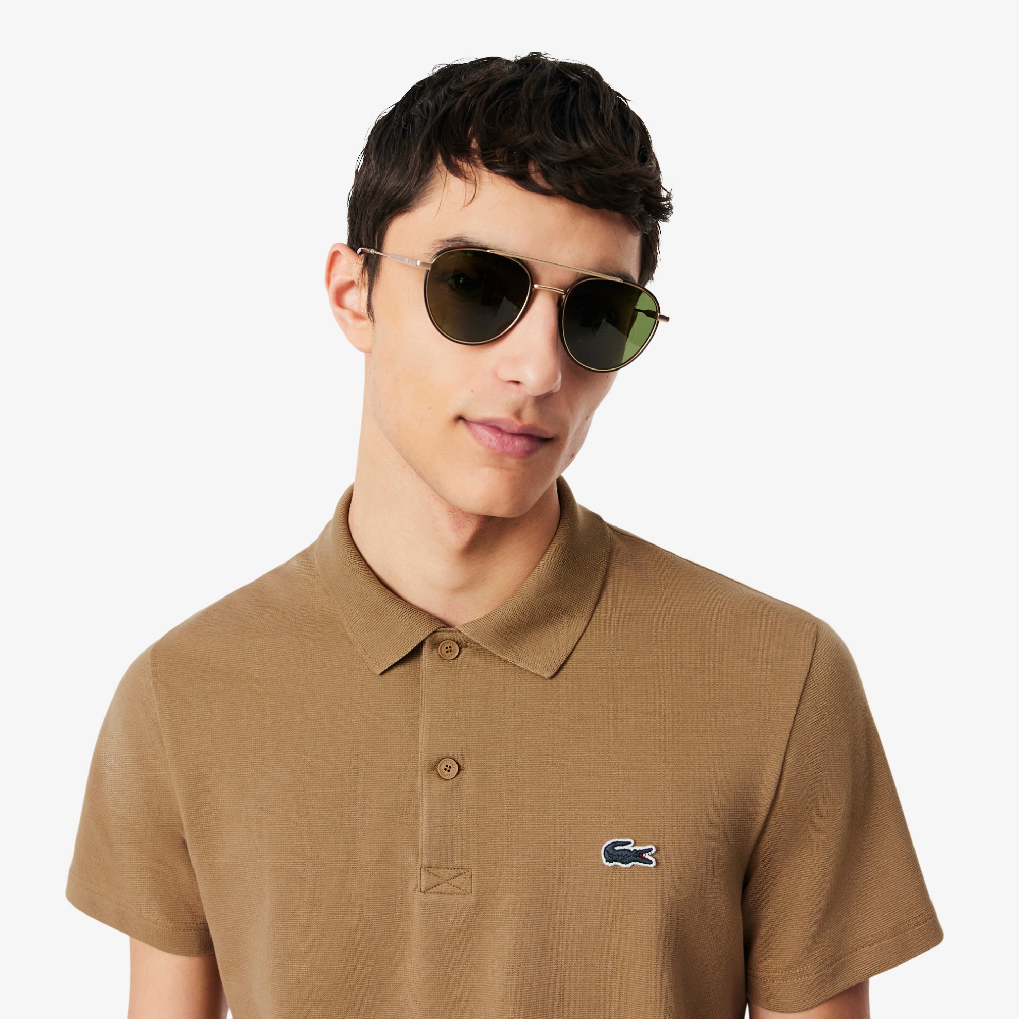 Εικόνα της Ανδρική Cotton Blend Polo Μπλούζα Regular Fit 