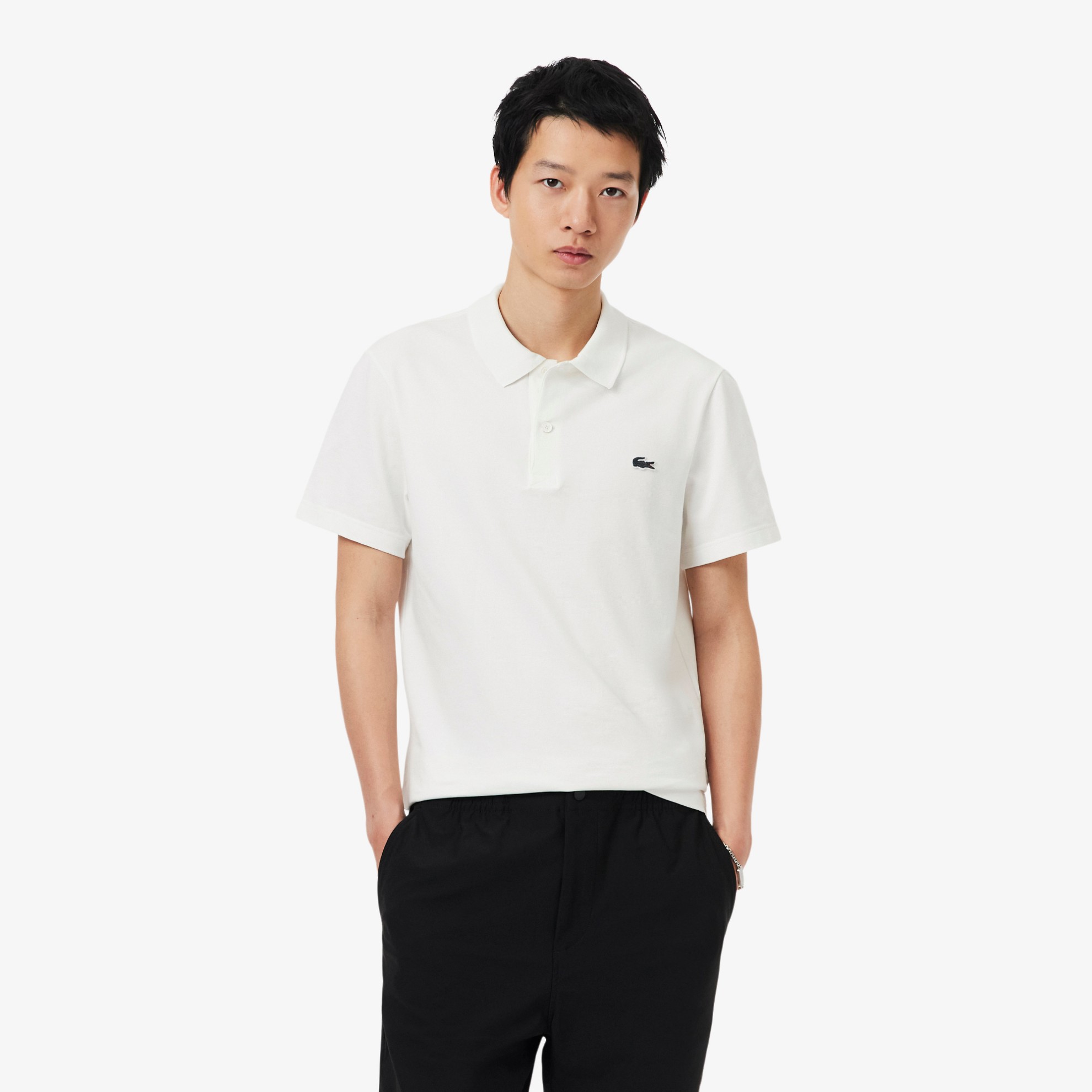 Εικόνα της Ανδρική Cotton Blend Polo Μπλούζα Regular Fit 