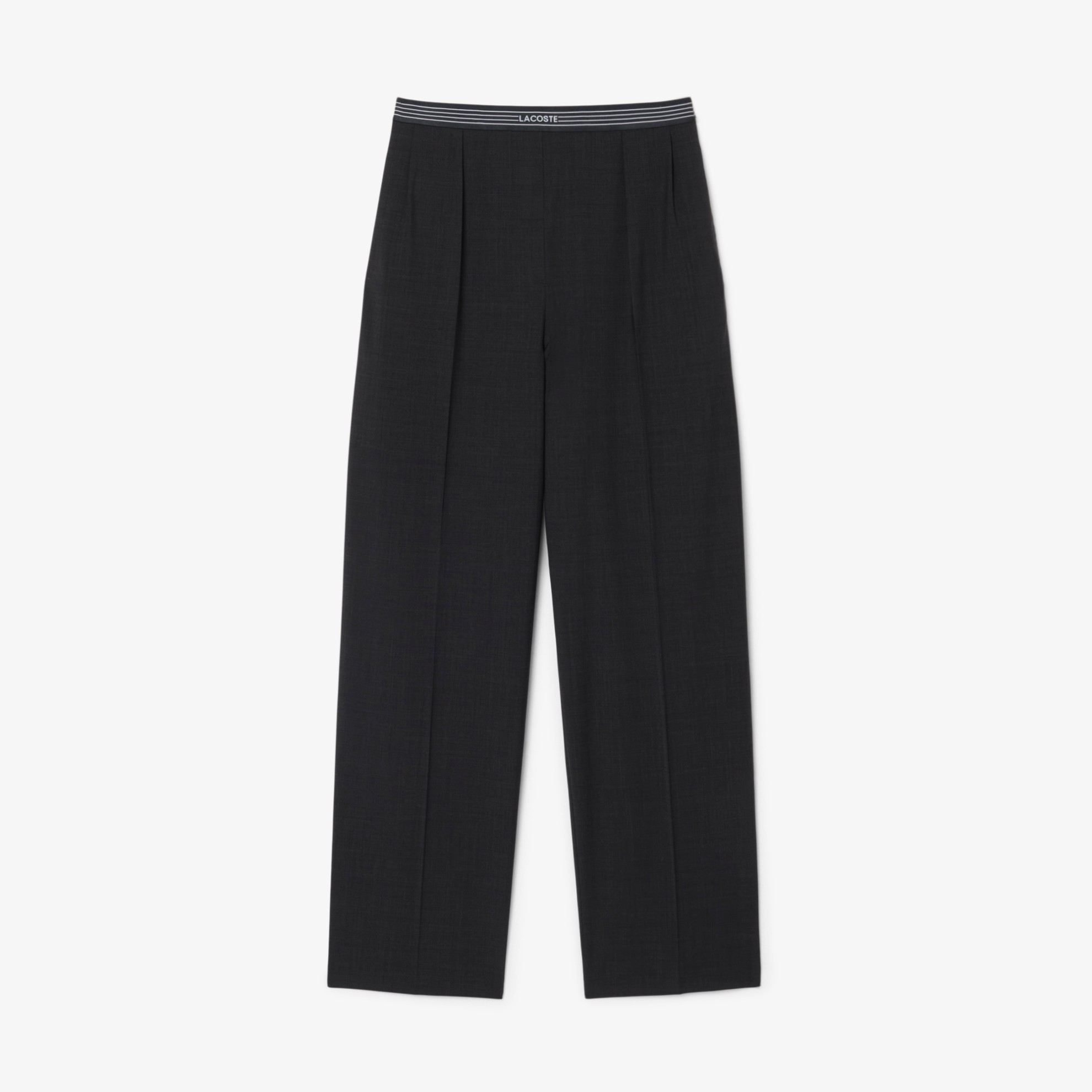 Εικόνα της Γυναικείο Oversized Wool Blend Pleated Παντελόνι