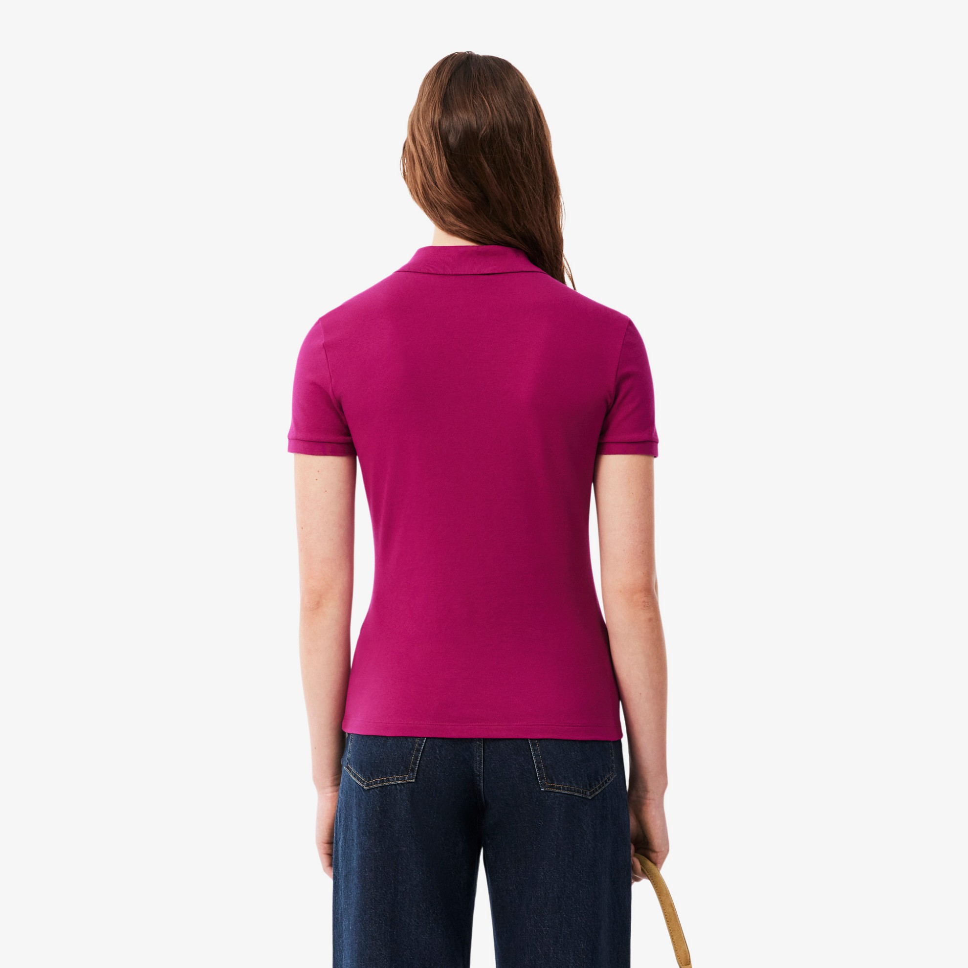 Εικόνα της Γυναικεία Stretch Cotton Piqué Polo Μπλούζα Slim Fit