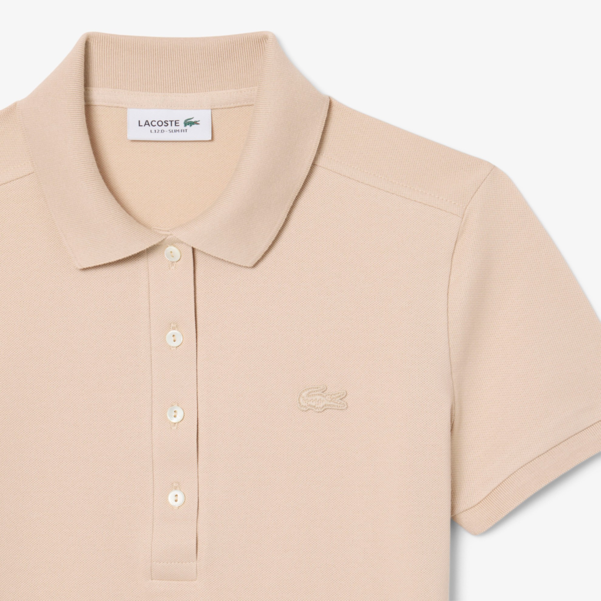 Εικόνα της Γυναικεία Stretch Cotton Piqué Polo Μπλούζα Slim Fit