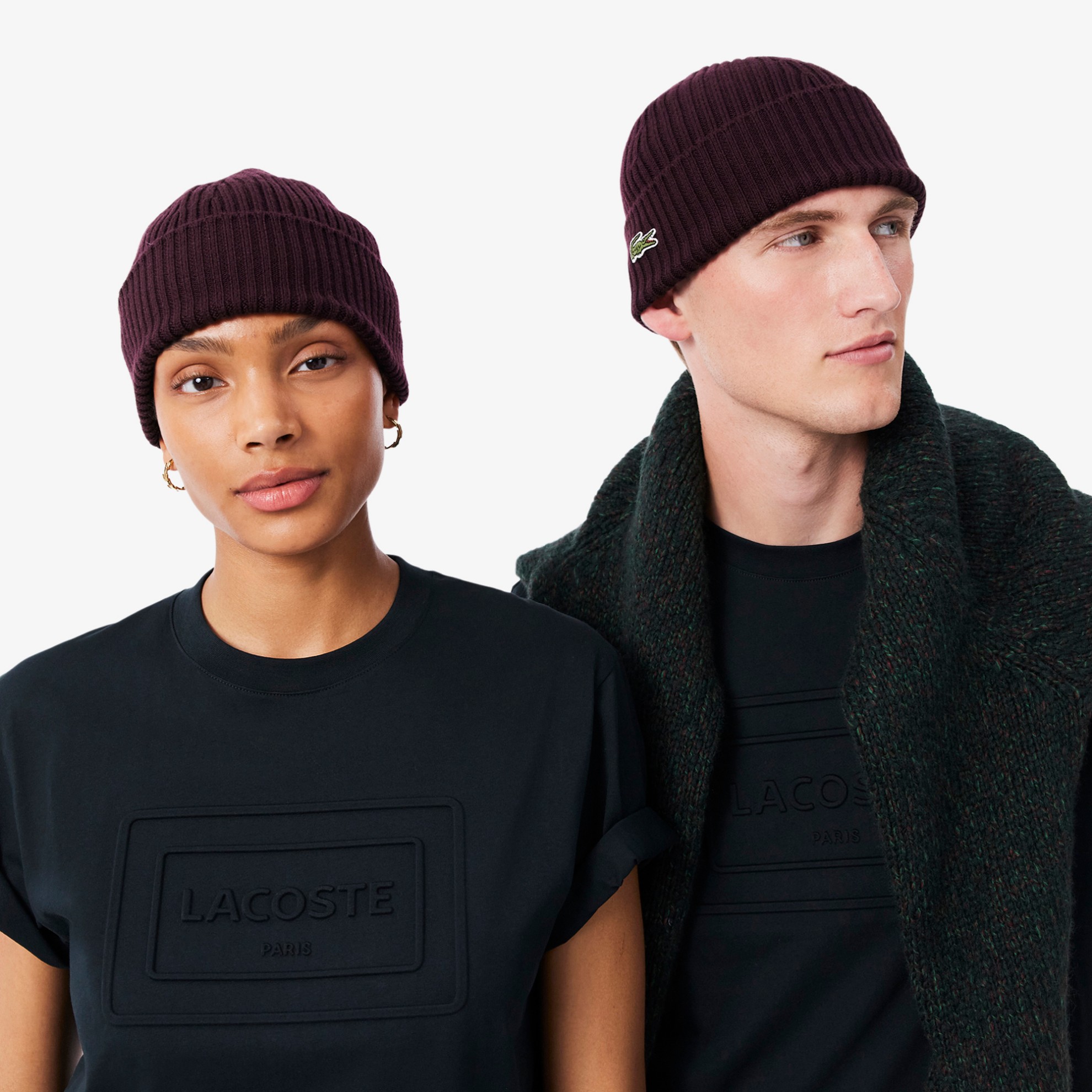 Εικόνα της Unisex Lacoste Ribbed Μάλλινος Σκούφος