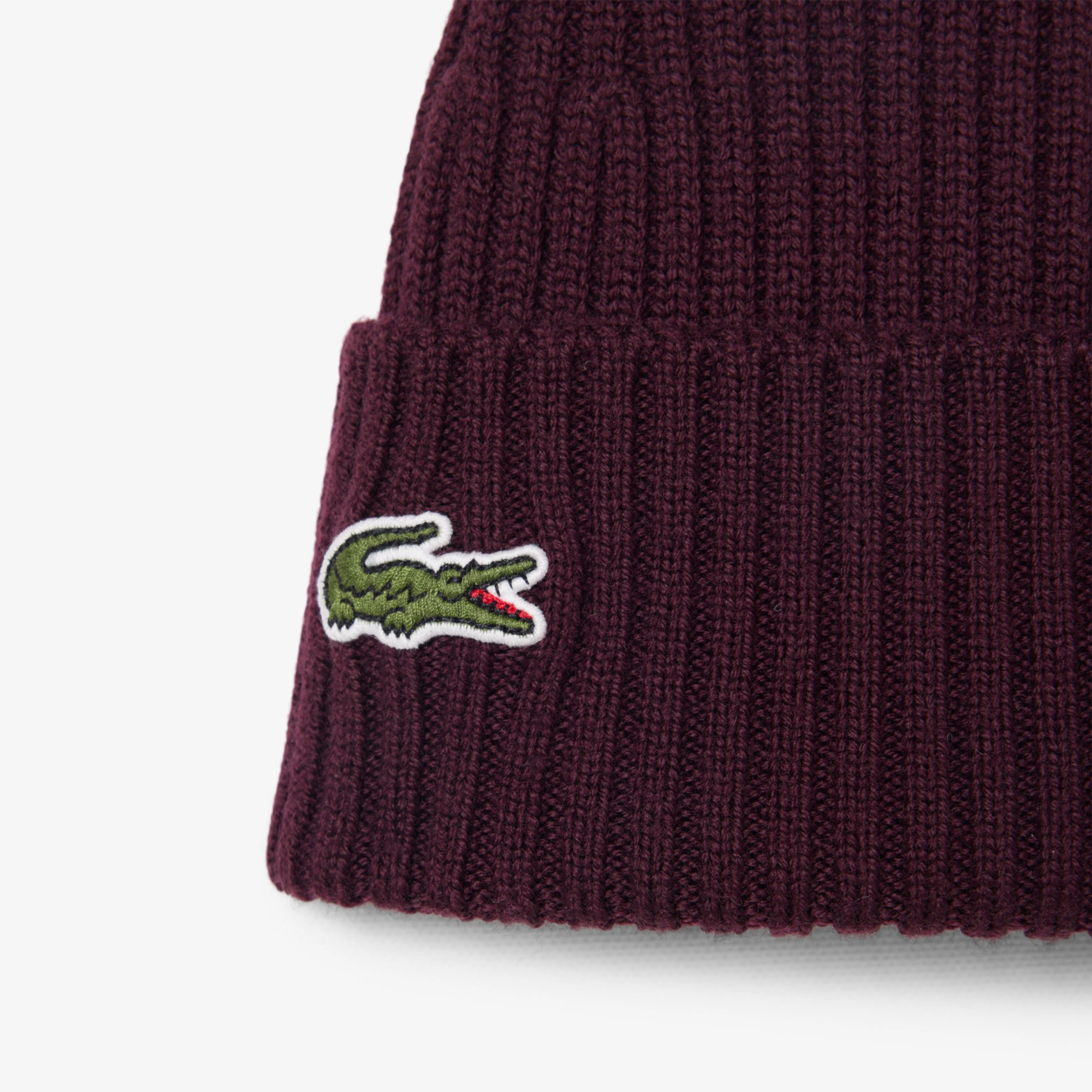 Εικόνα της Unisex Lacoste Ribbed Μάλλινος Σκούφος