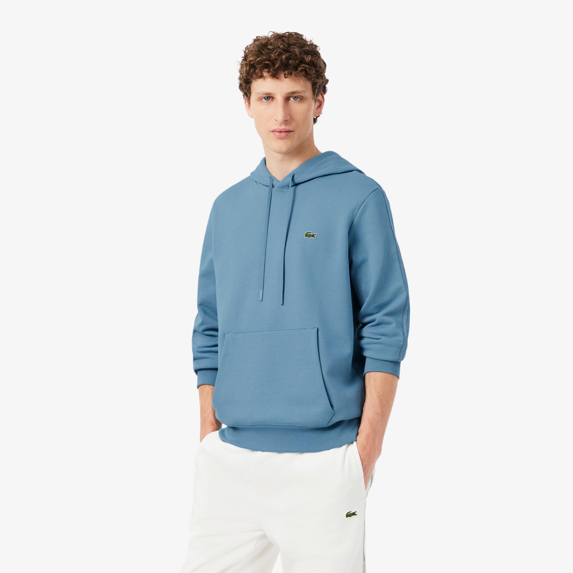 Εικόνα της Ανδρικό Logo Stripe Zipped Hoodie