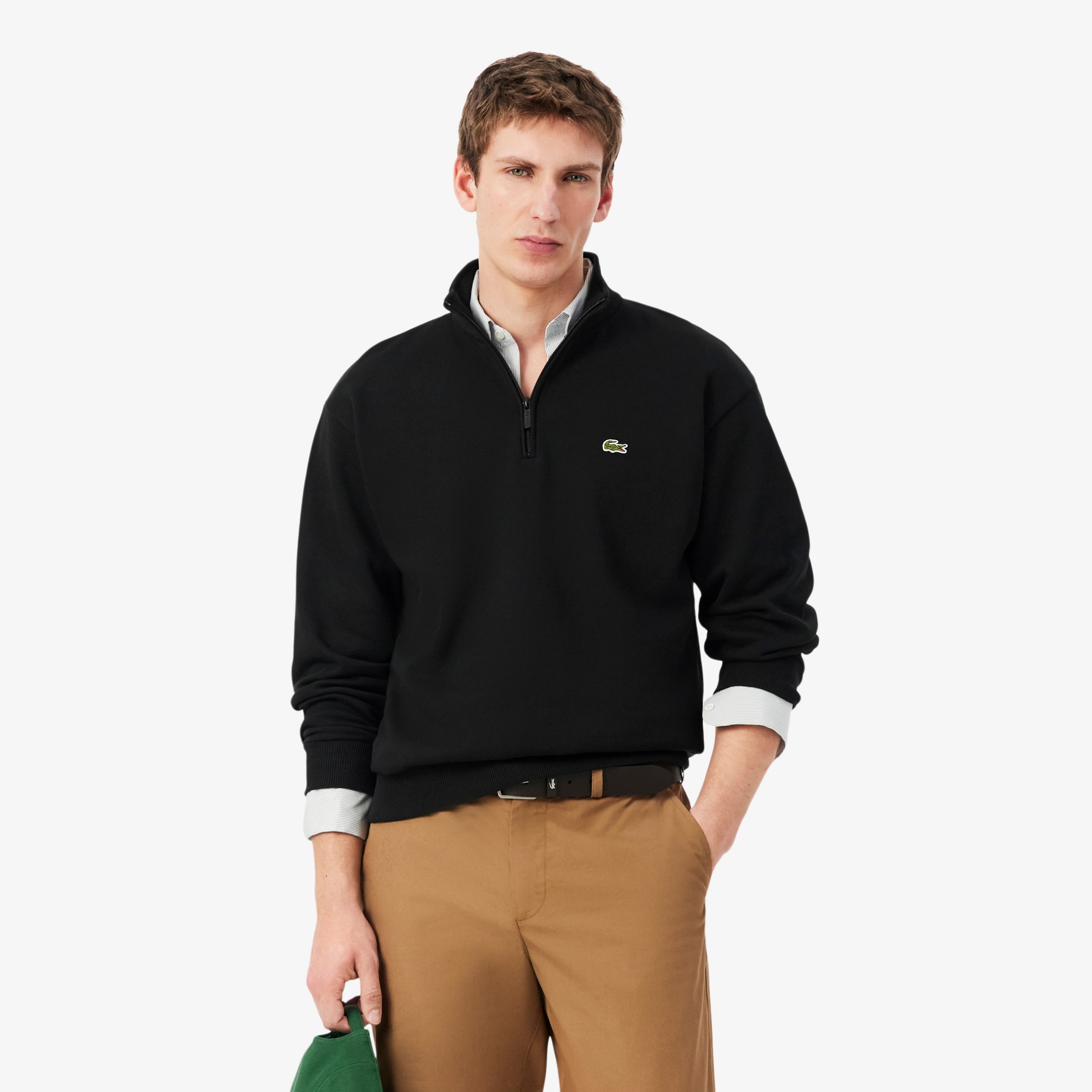 Εικόνα της Ανδρικό Fleece Zip Neck Φούτερ 