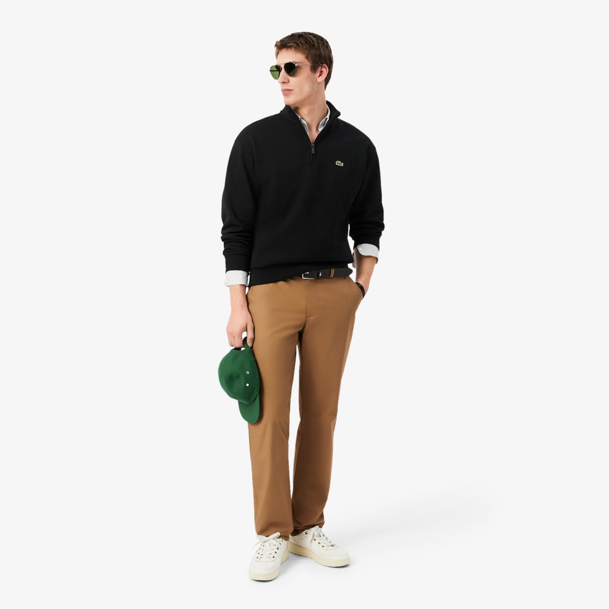 Εικόνα της Ανδρικό Fleece Zip Neck Φούτερ 