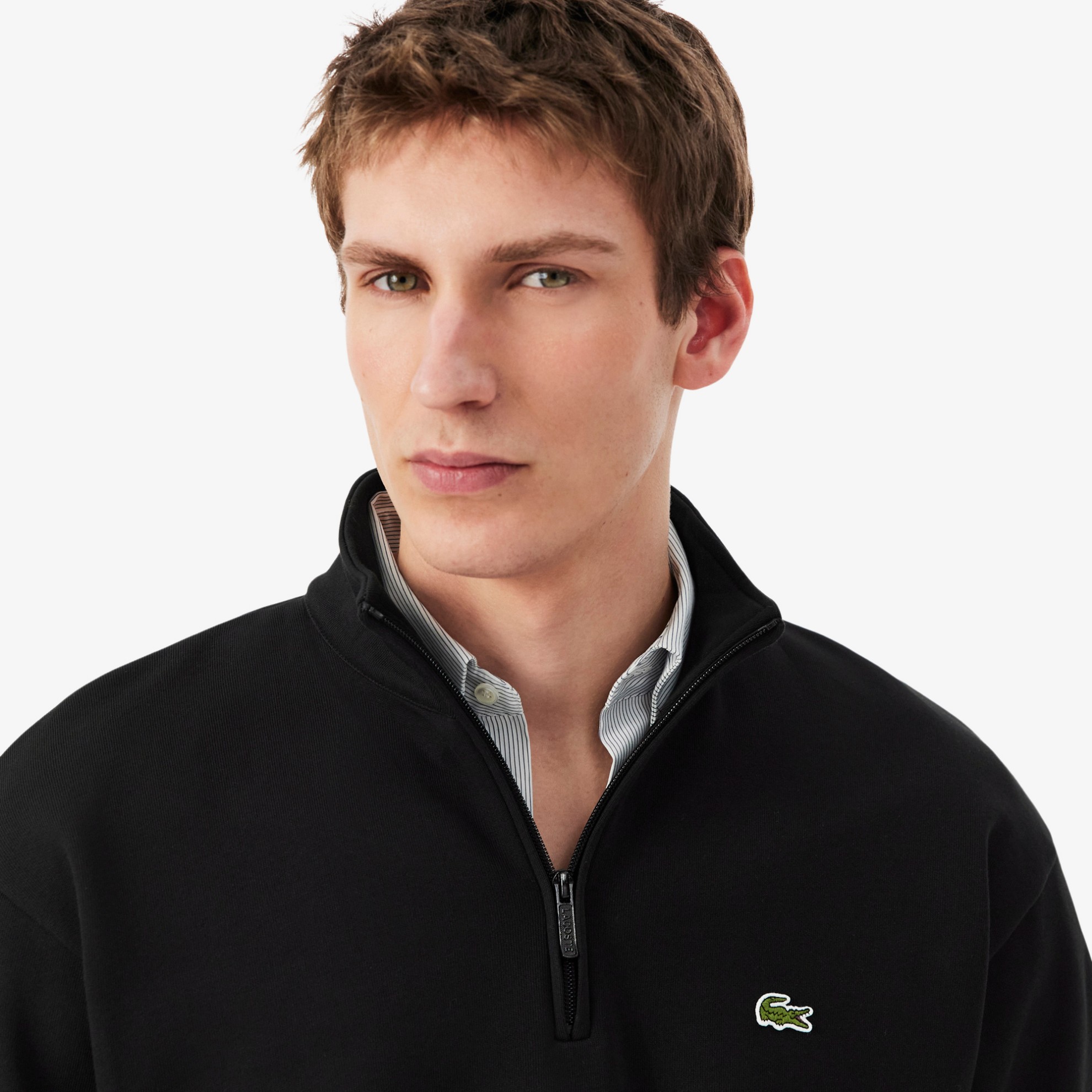 Εικόνα της Ανδρικό Fleece Zip Neck Φούτερ 
