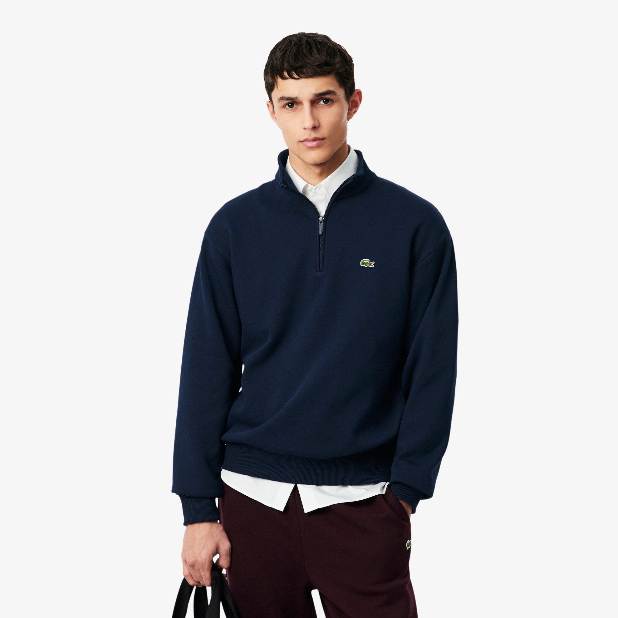 Εικόνα της Ανδρικό Fleece Zip Neck Φούτερ 
