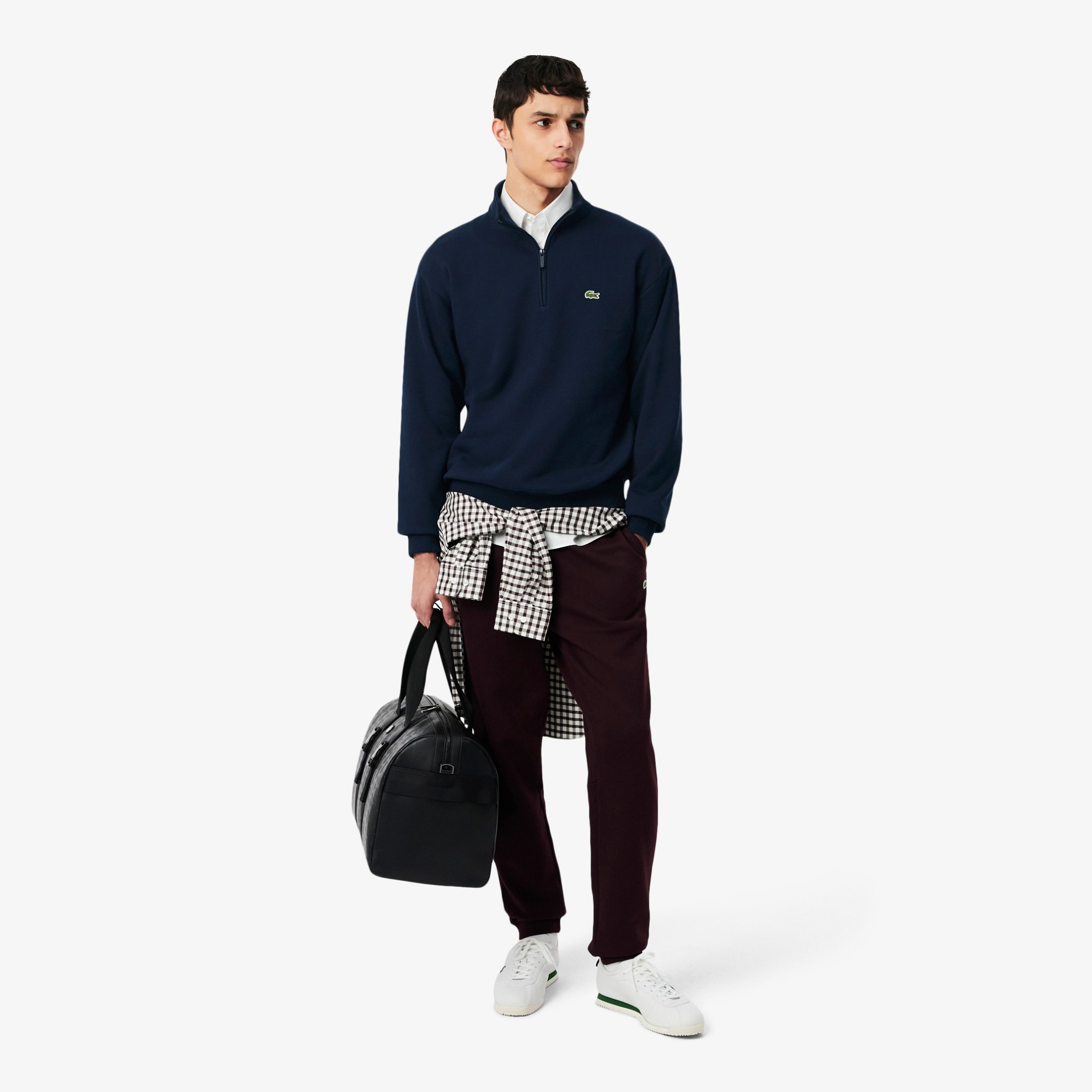 Εικόνα της Ανδρικό Fleece Zip Neck Φούτερ 
