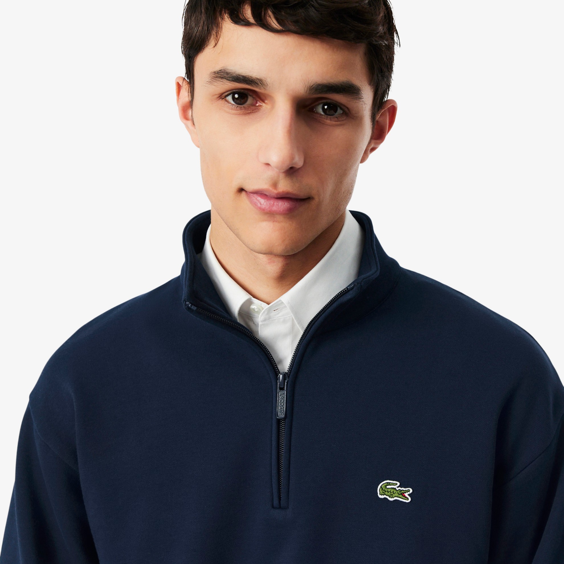 Εικόνα της Ανδρικό Fleece Zip Neck Φούτερ 